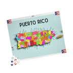 Puerto Rico Map Puzzle 500/1014 Piece | Colorful Municipalities Jigsaw