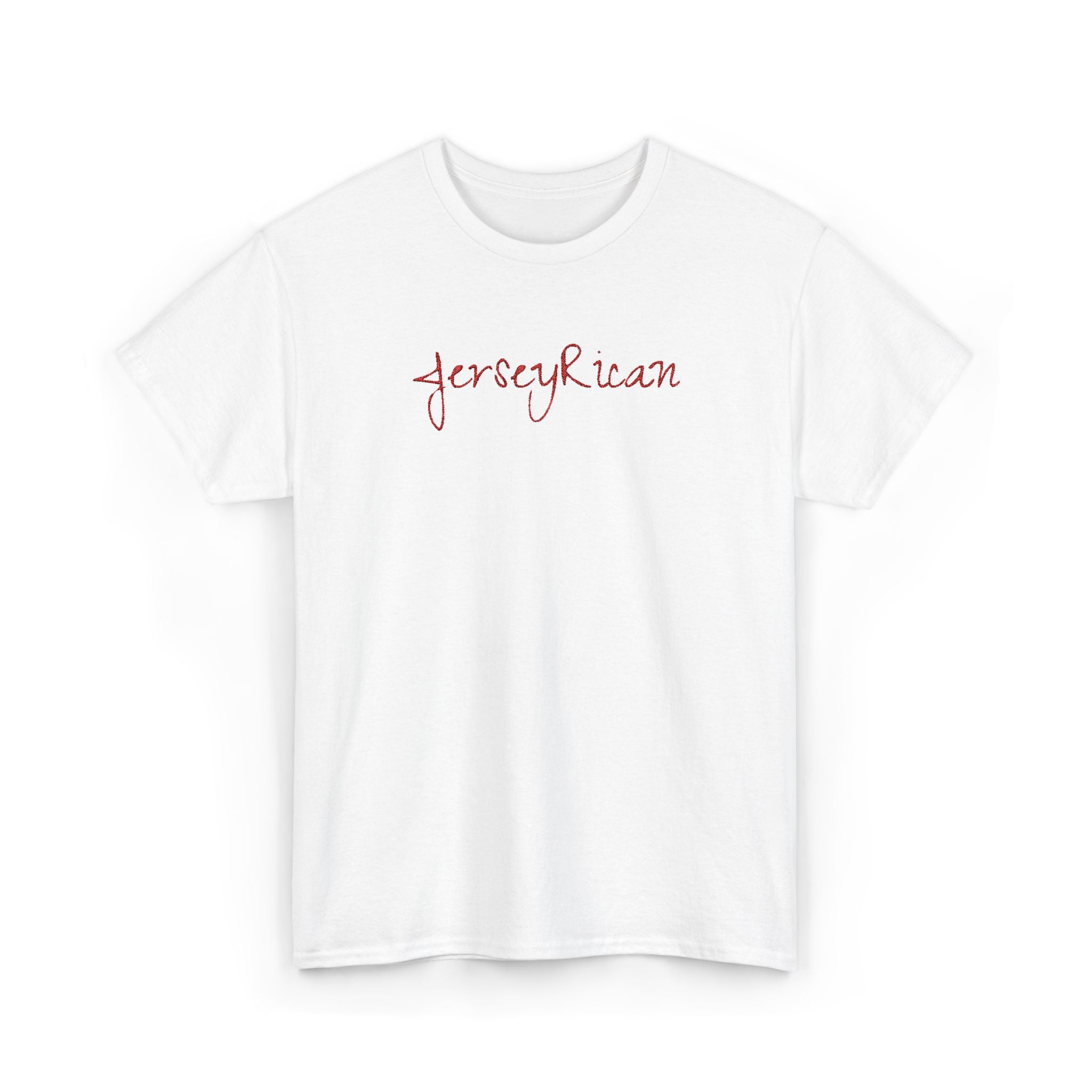Jersey Rican T‑Shirt — Puerto Rican Embroidery Pride Tee