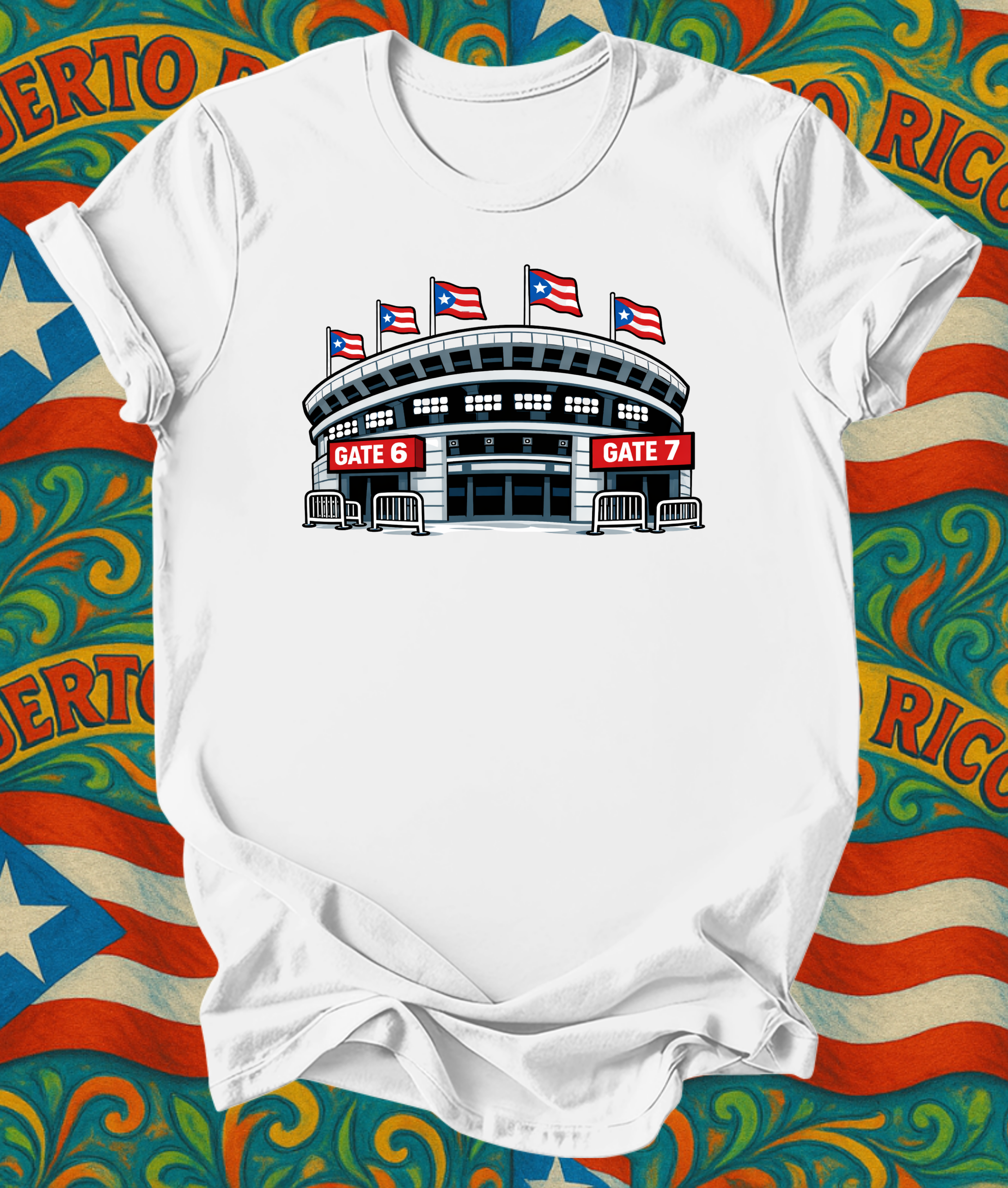 Short sleeve 6 7 t shirt Puerto Rico