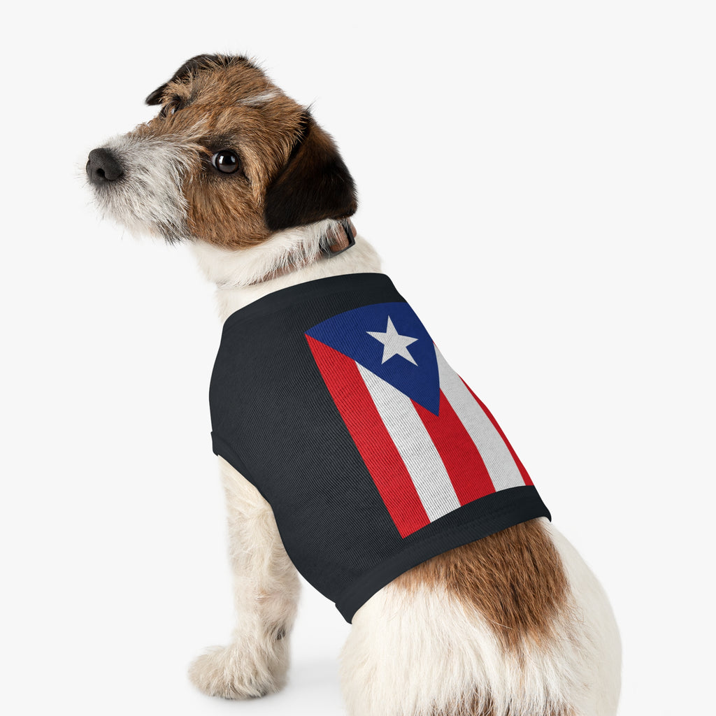 Pet Tank Top — "We're Here We're Proud" Football Trophy Design