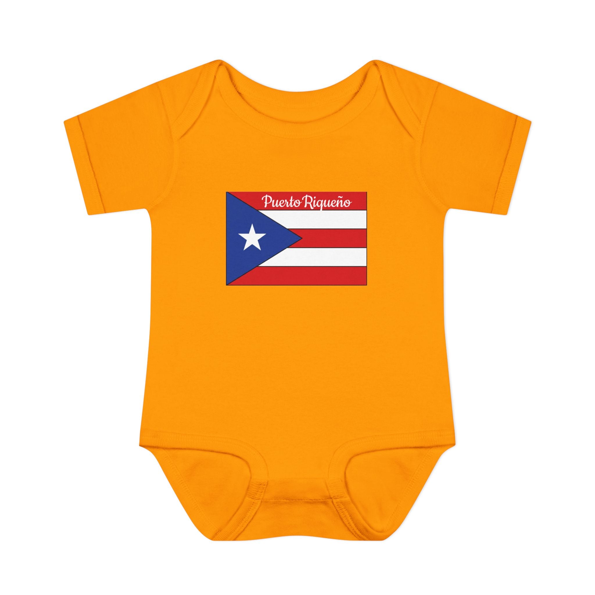 Puerto Rican Flag Baby Bodysuit - "Puerto Riqueño" Infant Onesie