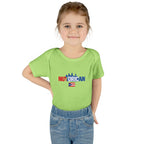 Nuyorican Baby Bodysuit – NYC Skyline Infant Onesie (Red & Blue)