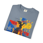 Puerto Rican Flag Art T-Shirt Julia de Burgos homenaje— "The Dua Julia" Illustrated Graphic Tee