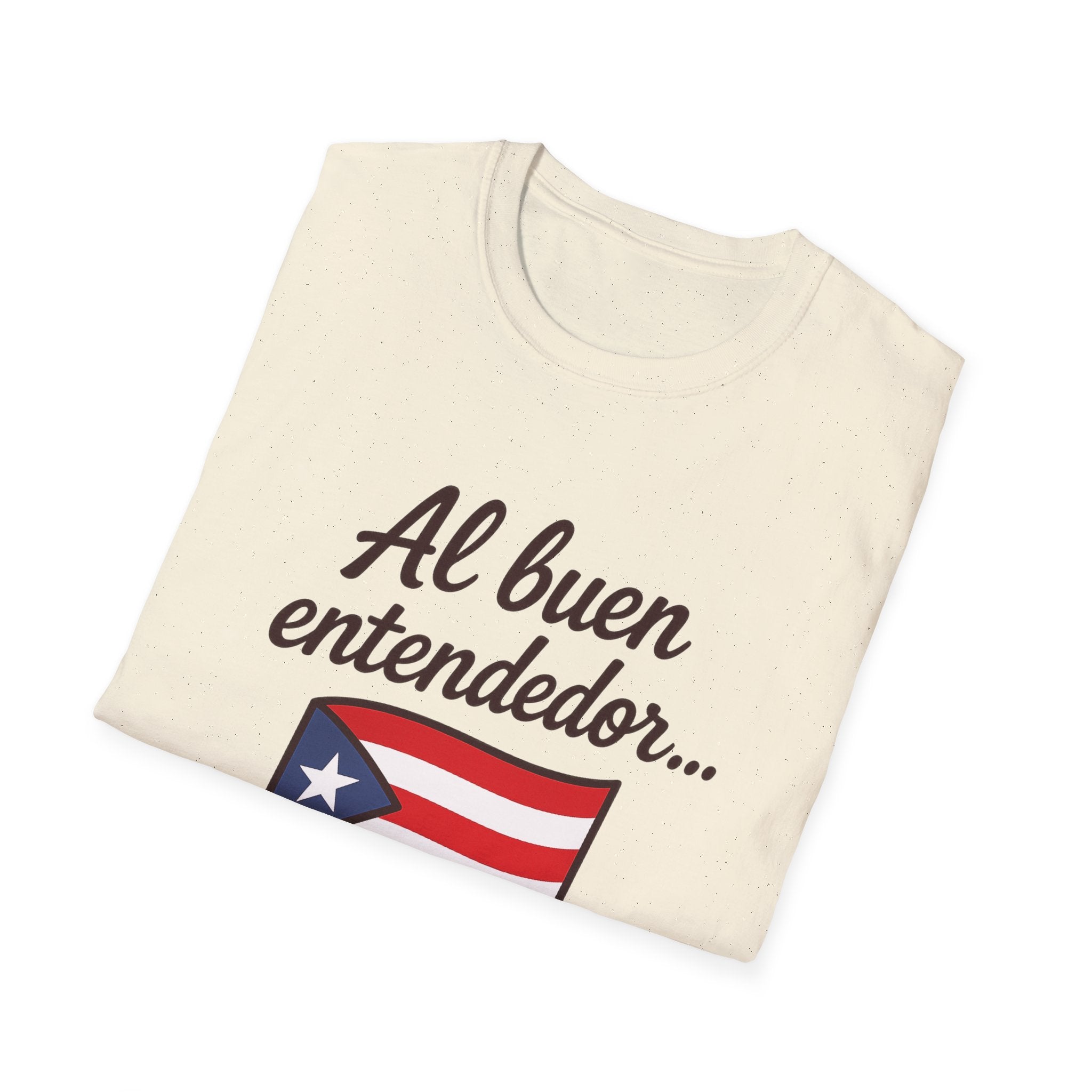 Puerto Rican Flag T-Shirt “Al buen entendedor…” – Patriotic Puerto Rico Tee