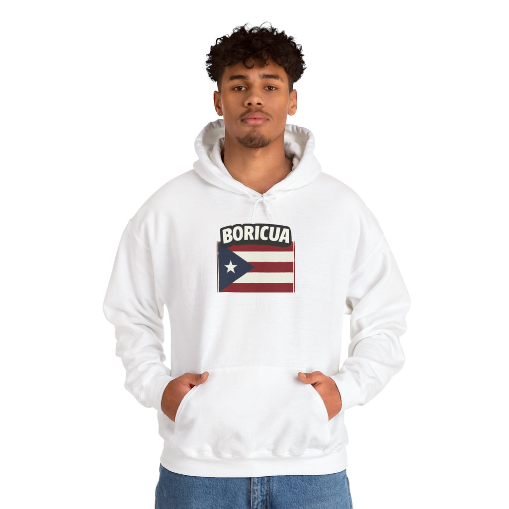 Boricua Bowl Hoodie — Puerto Rican Flag Football Logo Sweatshirt