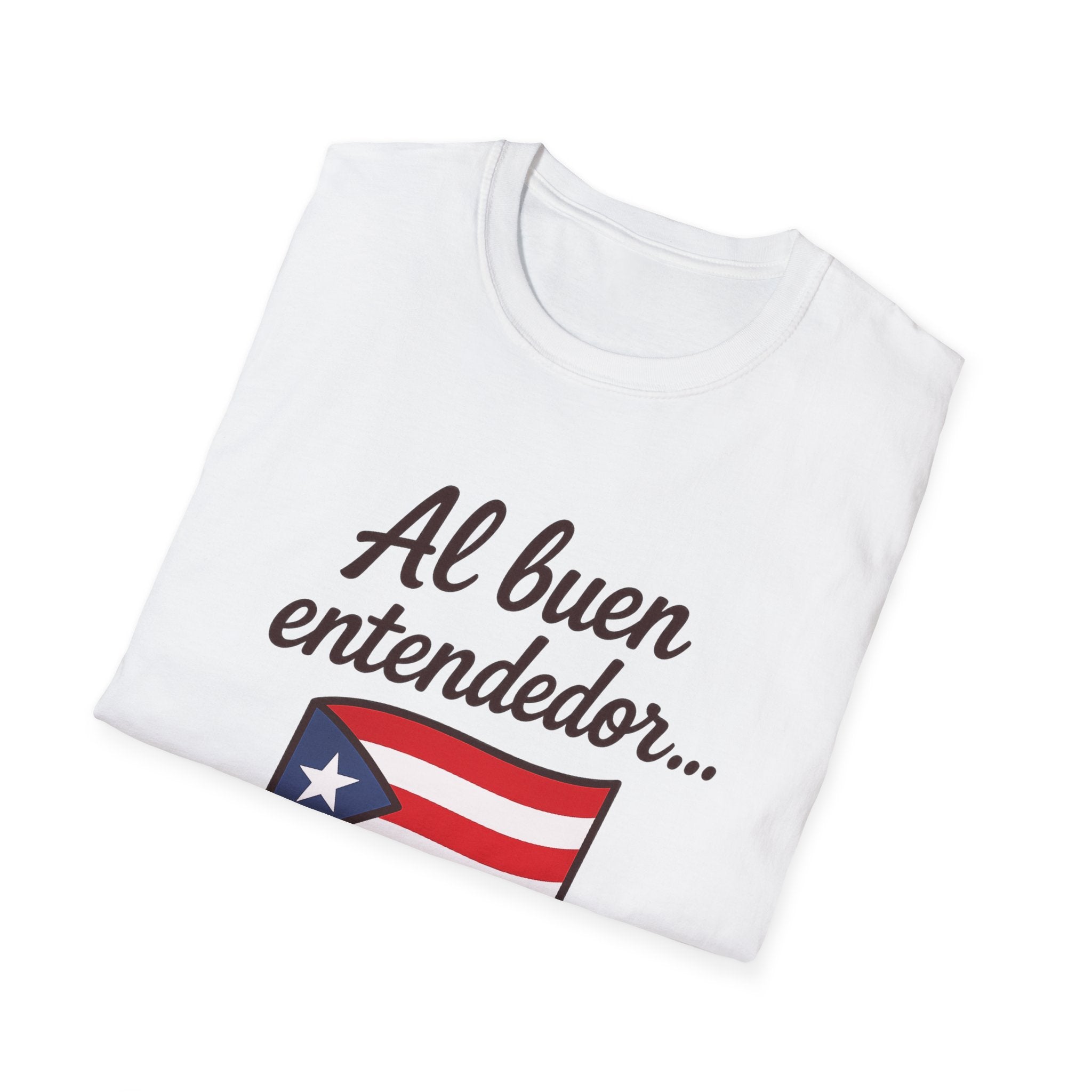 Puerto Rican Flag T-Shirt “Al buen entendedor…” – Patriotic Puerto Rico Tee
