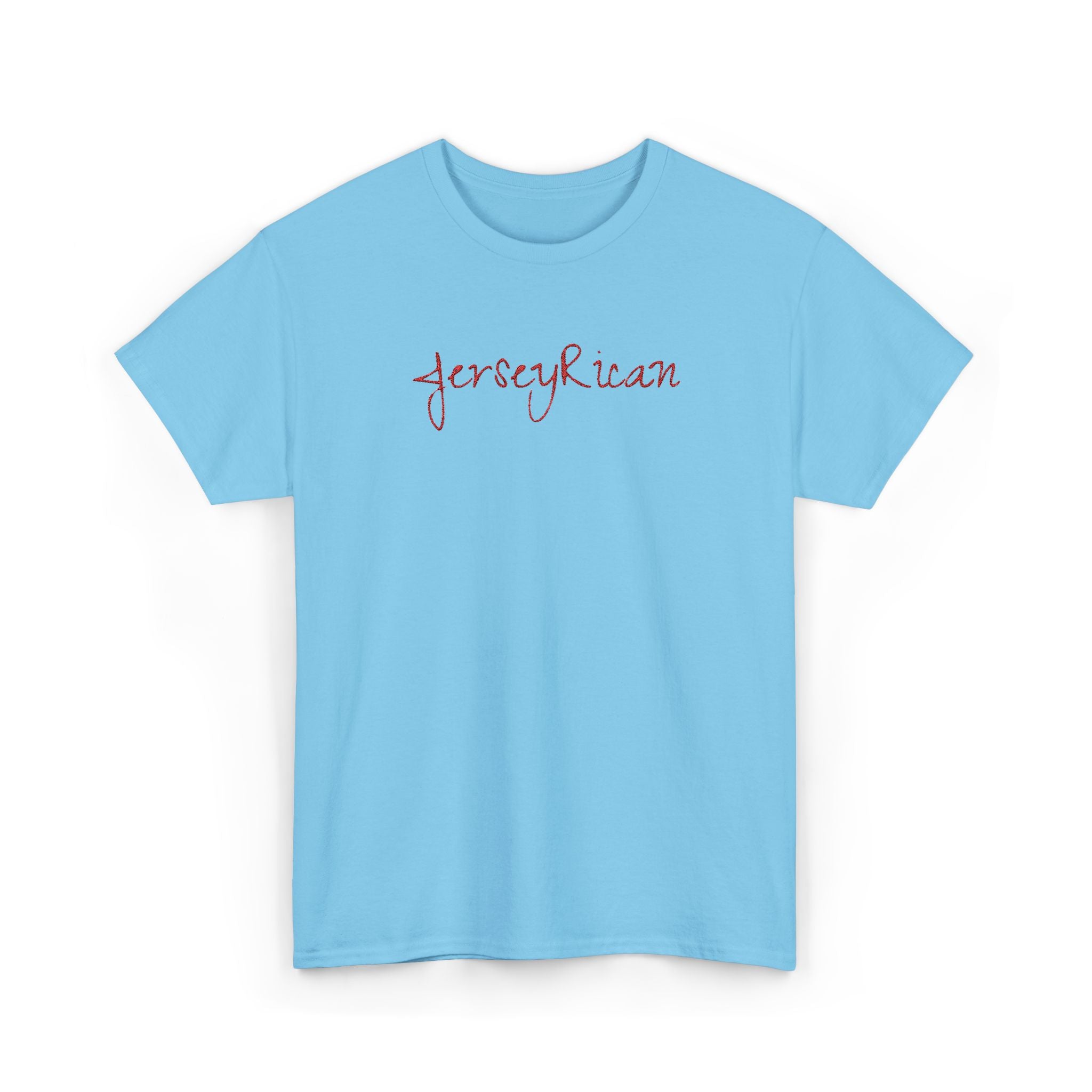 Jersey Rican T‑Shirt — Puerto Rican Embroidery Pride Tee