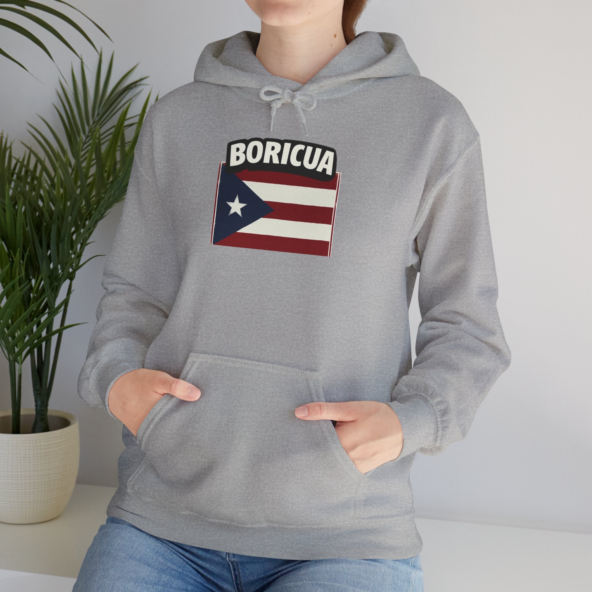 Boricua Bowl Hoodie — Puerto Rican Flag Football Logo Sweatshirt