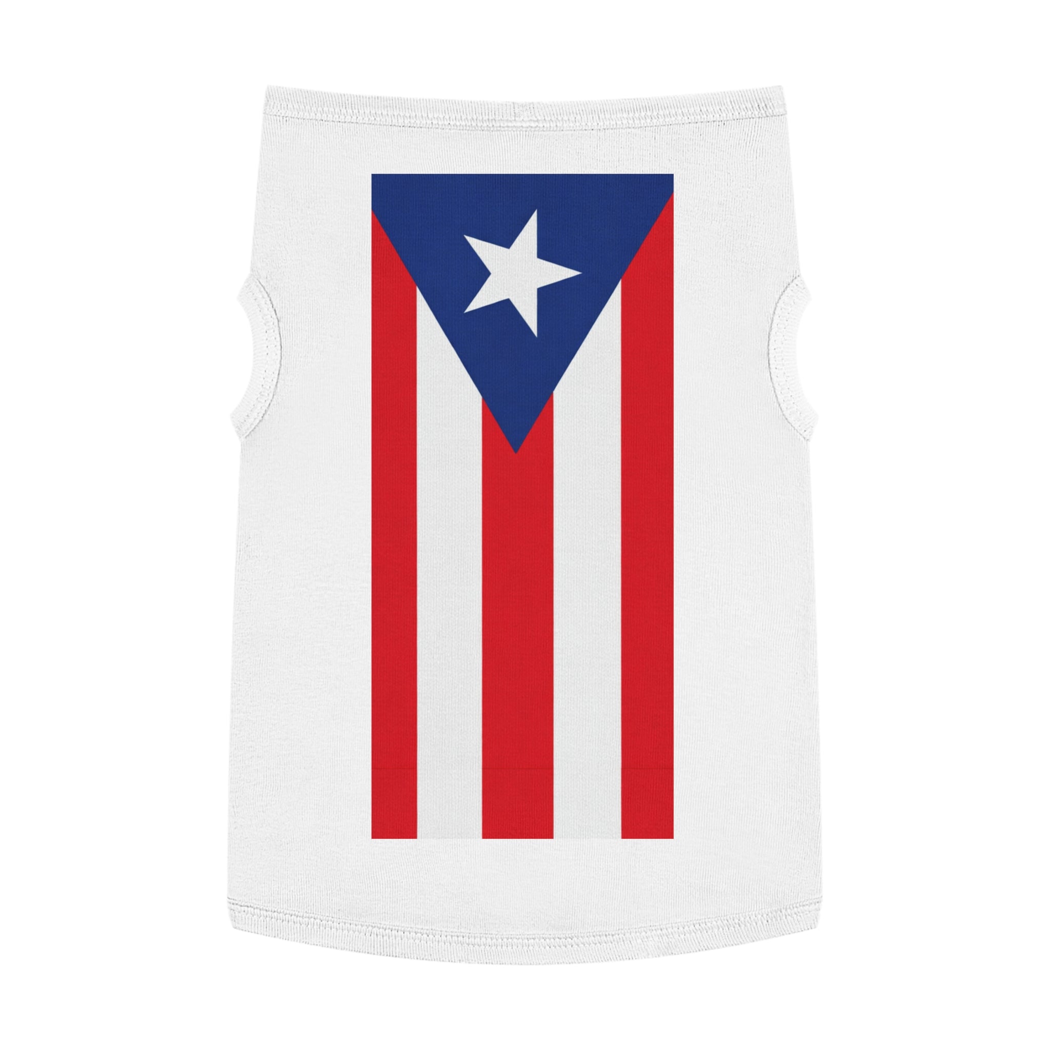 Pet Tank Top — "We're Here We're Proud" Football Trophy Design