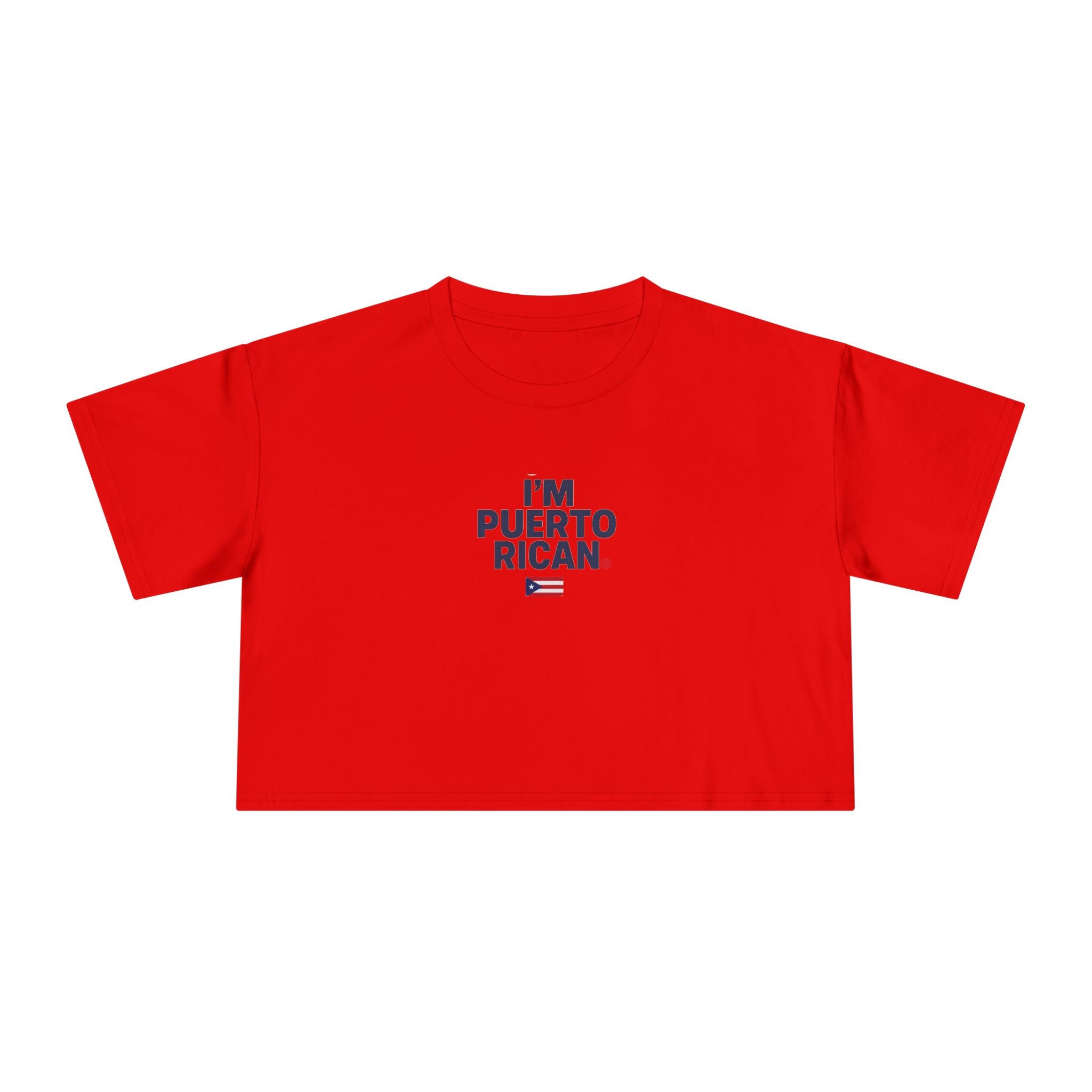 I'm Puerto Rican Crop Tee — Women's Puerto Rican Pride Top