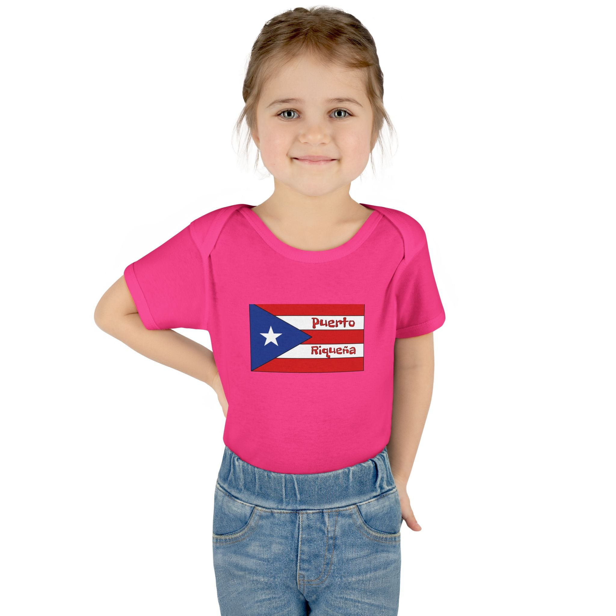 Infant Bodysuit - Puerto Rican Flag "Puerto Riqueña" Baby Onesie