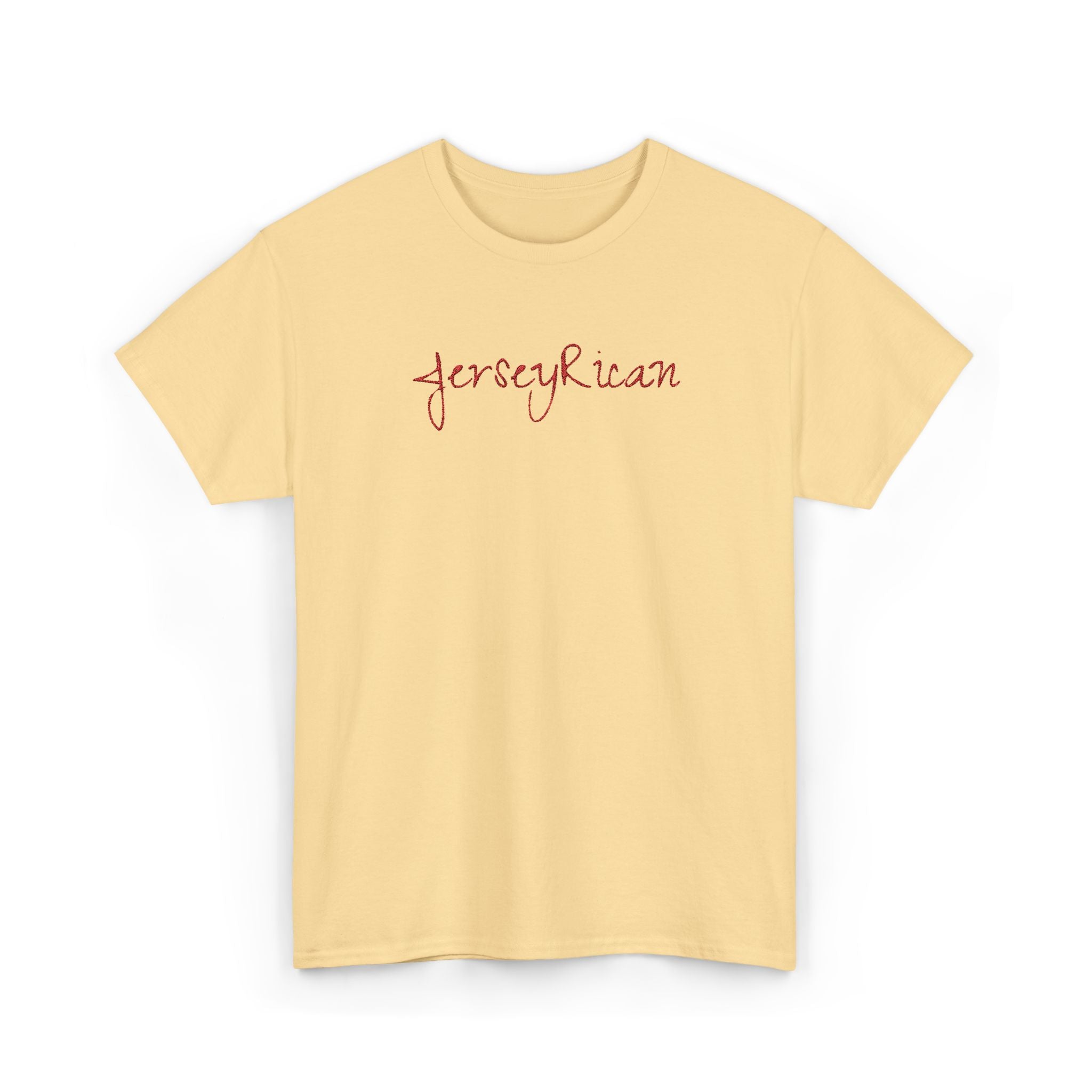 Jersey Rican T‑Shirt — Puerto Rican Embroidery Pride Tee