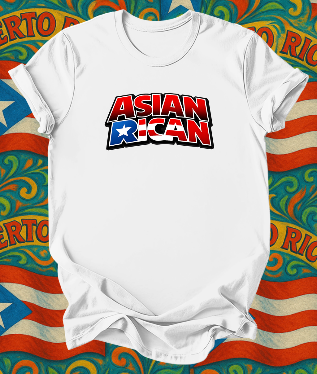 Short sleeve t shirt Puerto Rican & Asian
