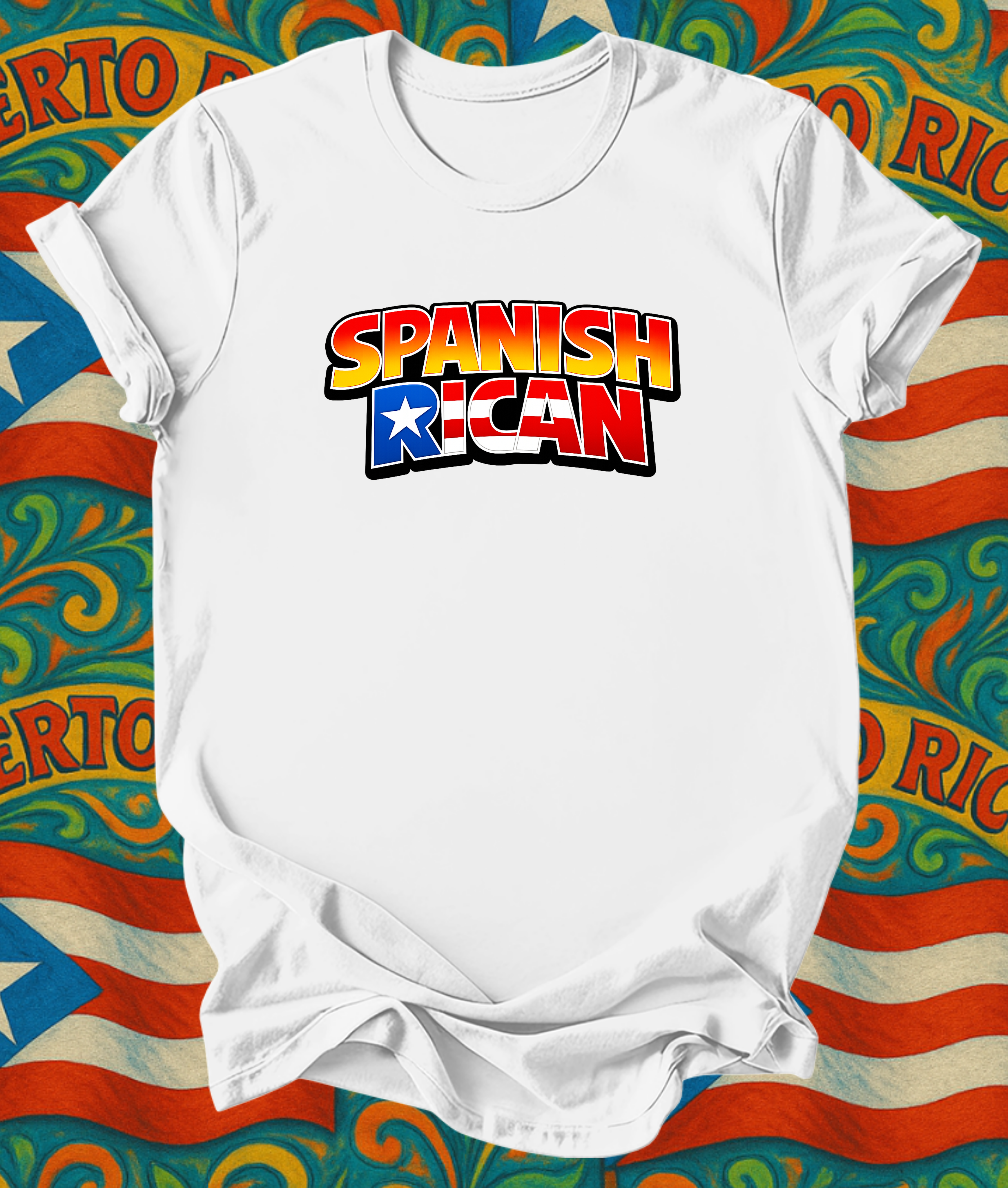 Short sleeve T shirt Spanish Puerto Rican