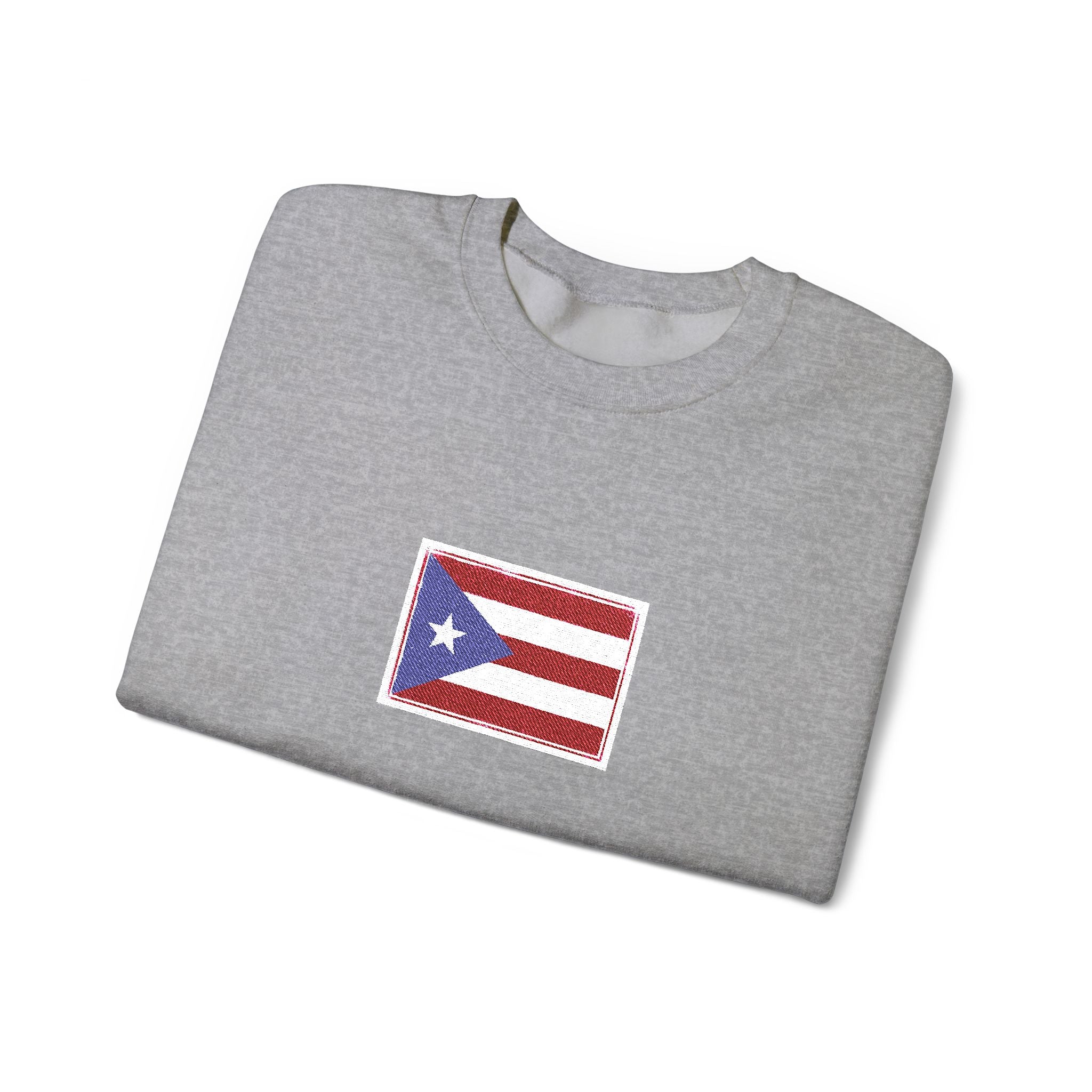 Puerto Rico Flag Graphic Crewneck Sweatshirt