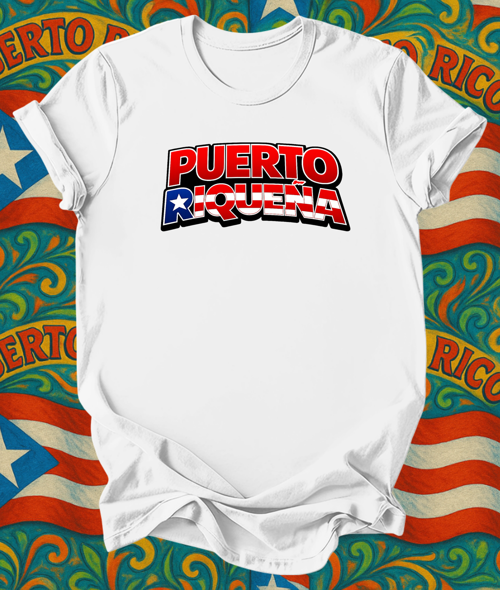 Short sleeve Puerto Riqueña t shirt Proud