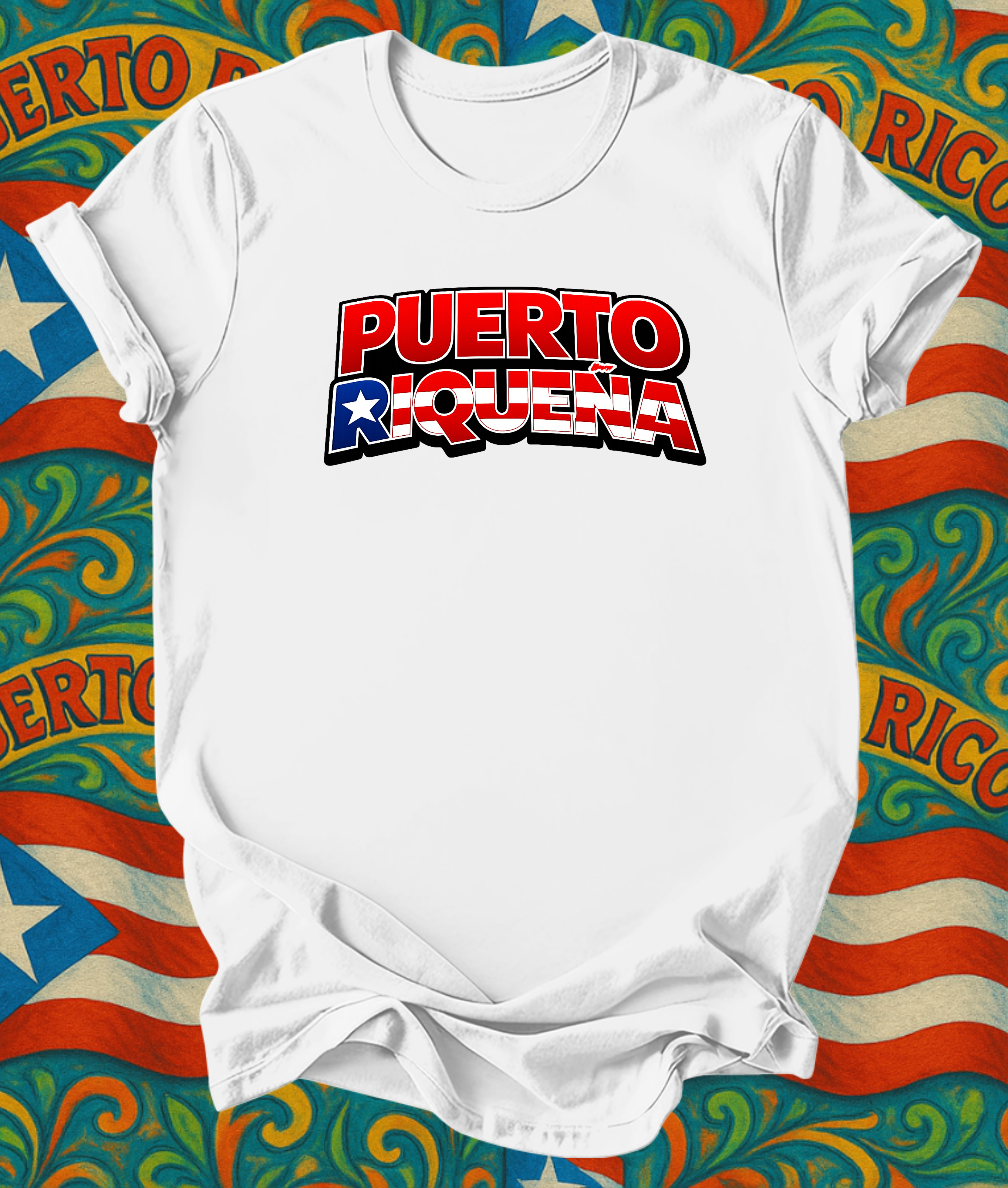 Short sleeve Puerto Riqueña t shirt Proud
