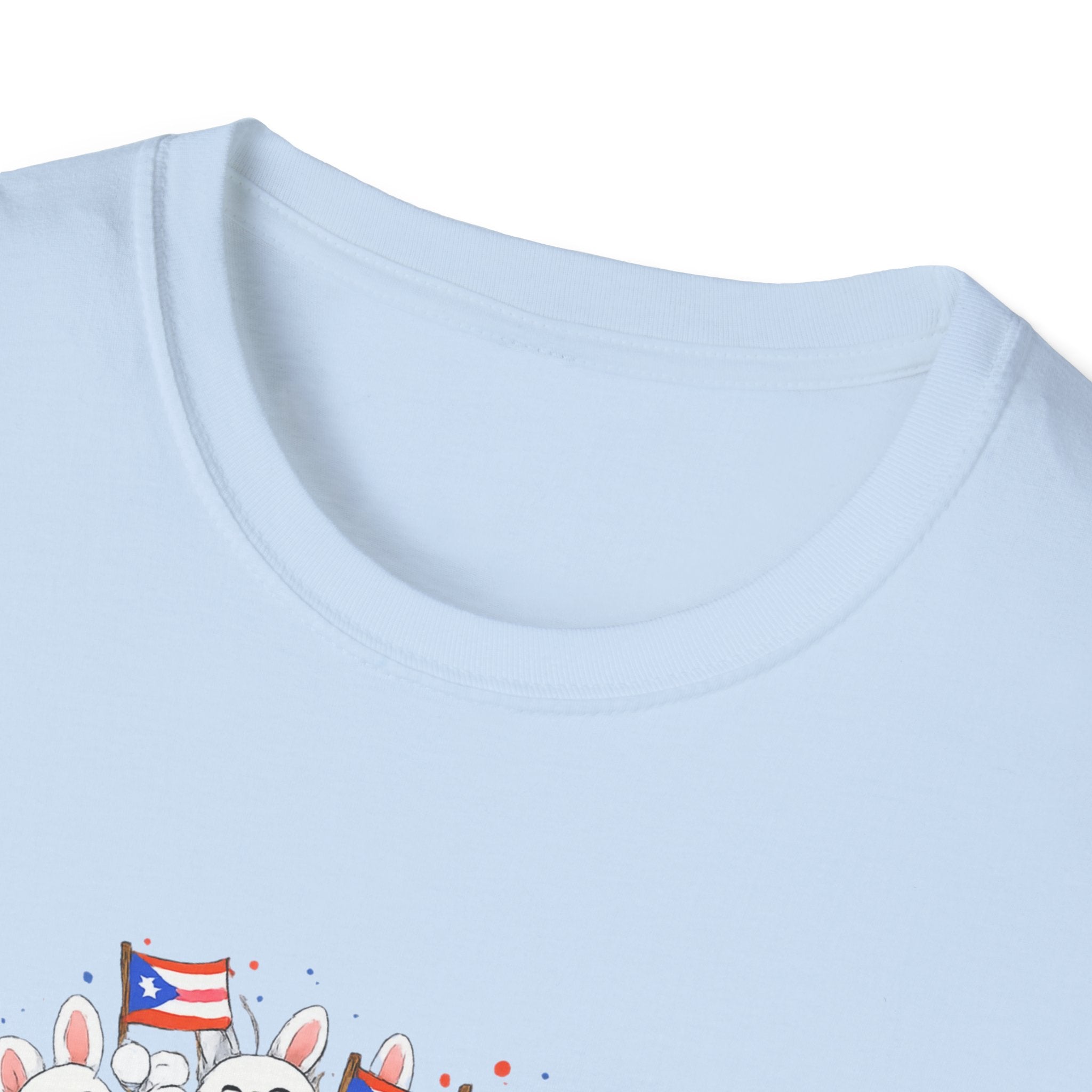 De La Isla Somos Todos T-Shirt — Puerto Rican Pride Flag Cartoon Crew Tee