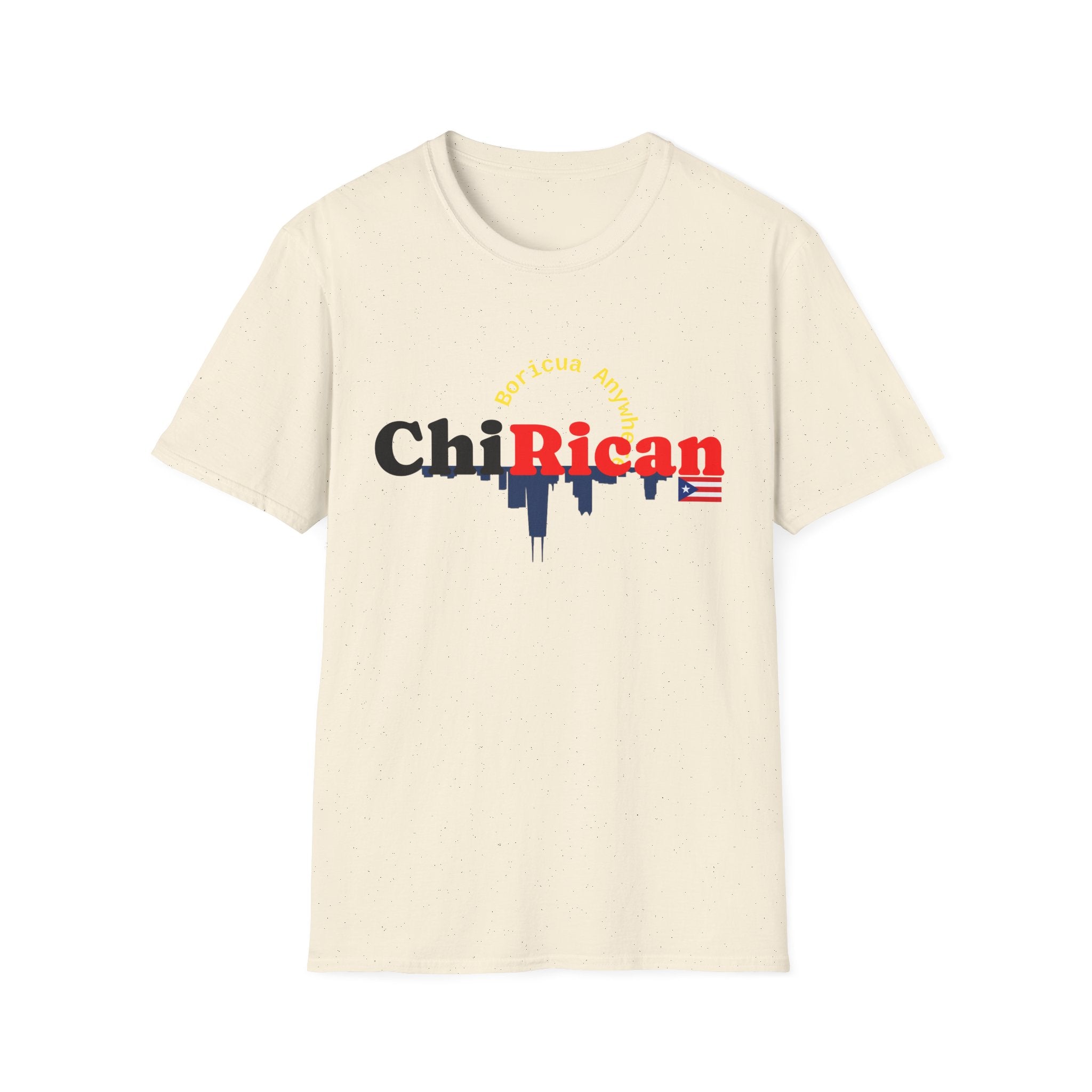 Chirican Pride T-Shirt — Puerto Rican Flag & City Skyline Graphic