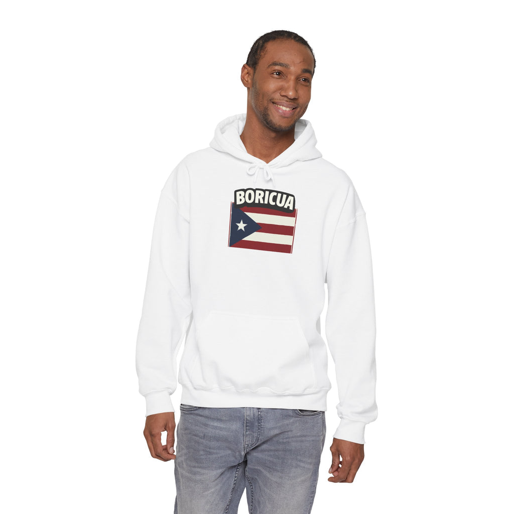 Boricua Bowl Hoodie — Puerto Rican Flag Football Logo Sweatshirt