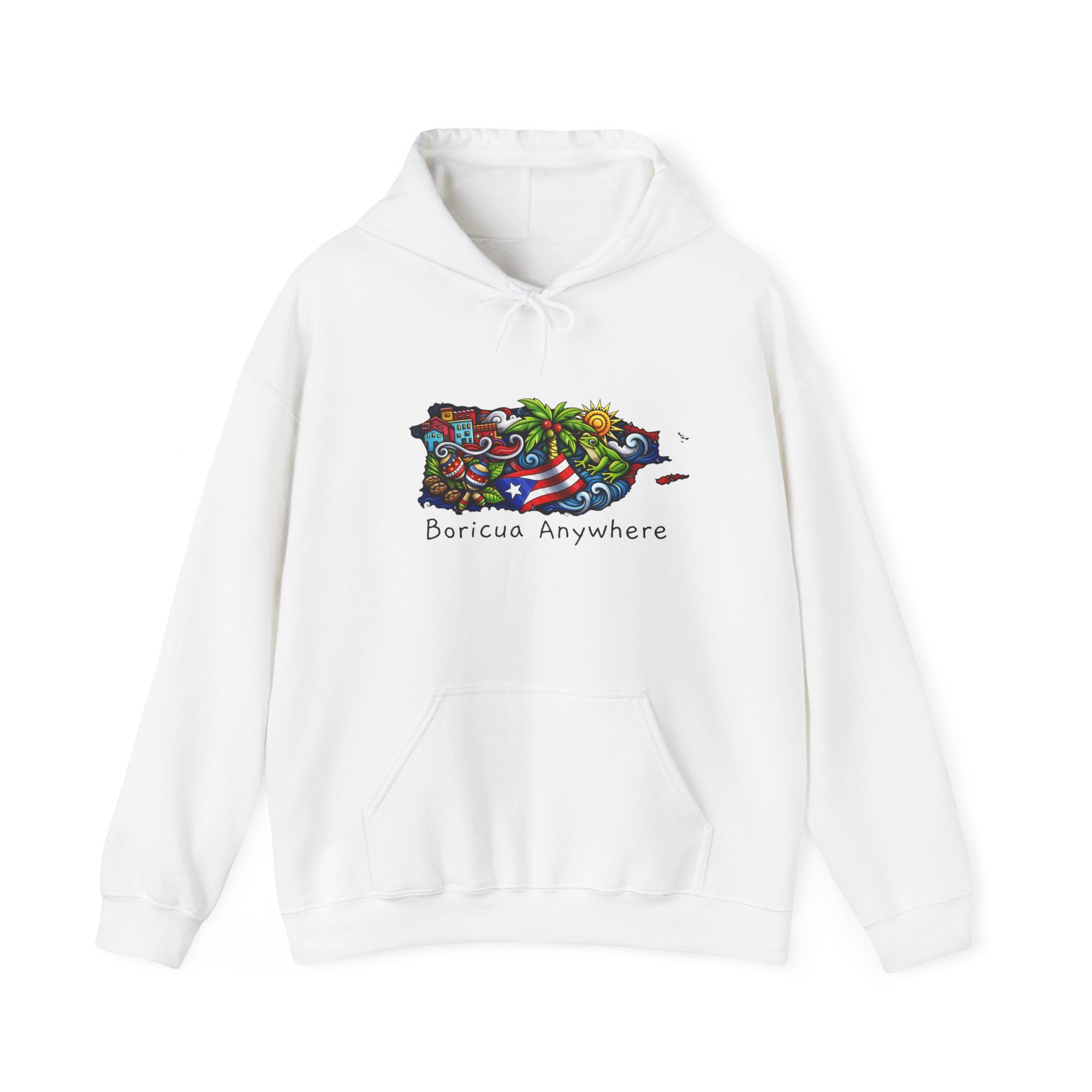 Puerto Rico Flag Hoodie – Retro Puerto Rican Pride Pullover