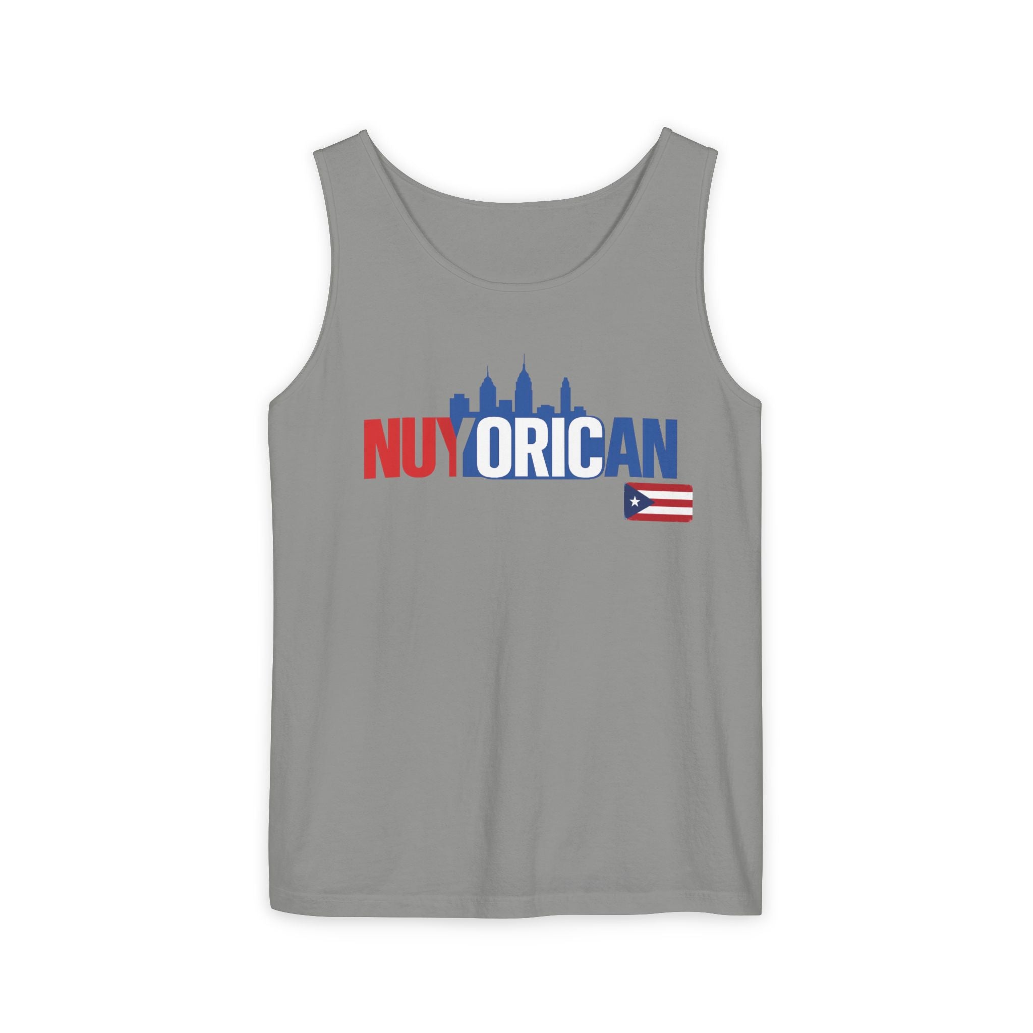 Nuyorican Skyline Tank Top — Puerto Rican Pride NYC Flag Design