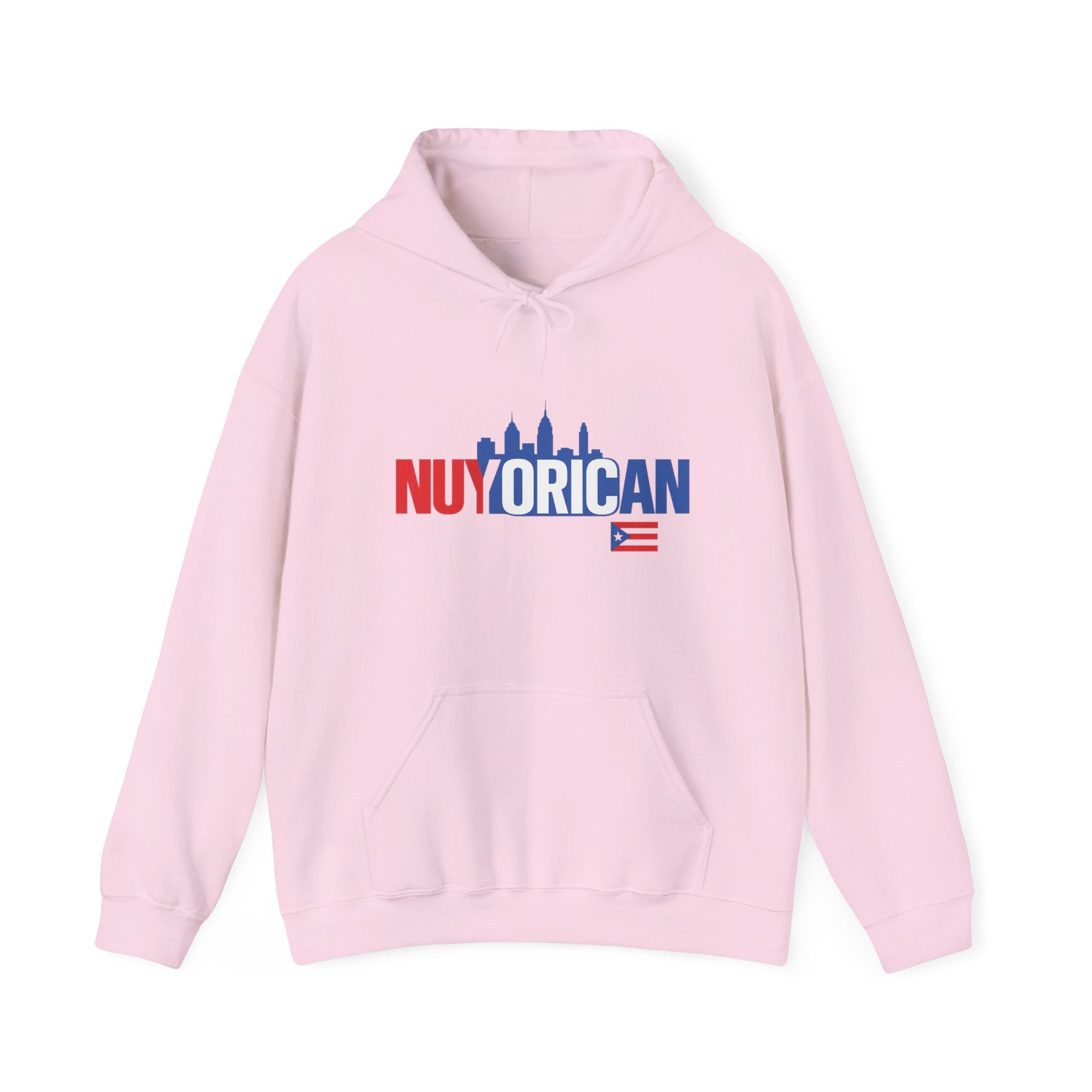Nuyorican NYC Skyline Hoodie – Puerto Rican Pride Sweatshirt with Flag