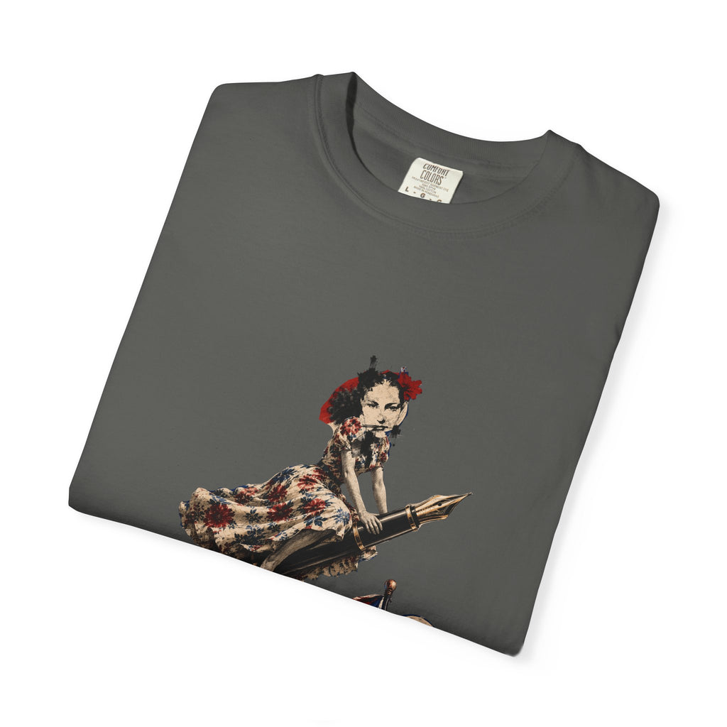 Vintage Space Cat T-Shirt — Retro Astronaut Kitty Graphic Tee