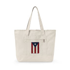 Tote - Puerto Rico Flag Zippered Beach & Market Bag