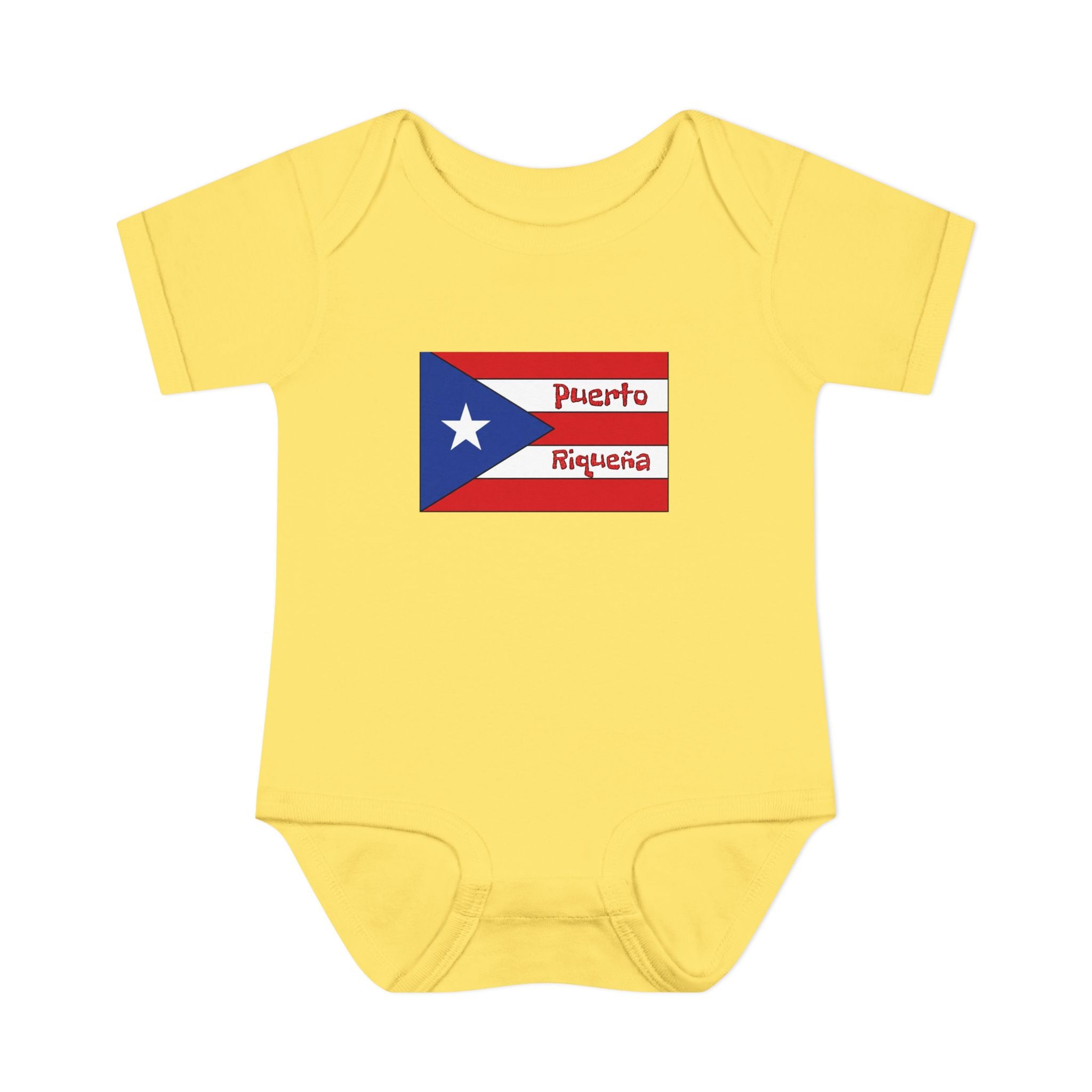 Infant Bodysuit - Puerto Rican Flag "Puerto Riqueña" Baby Onesie