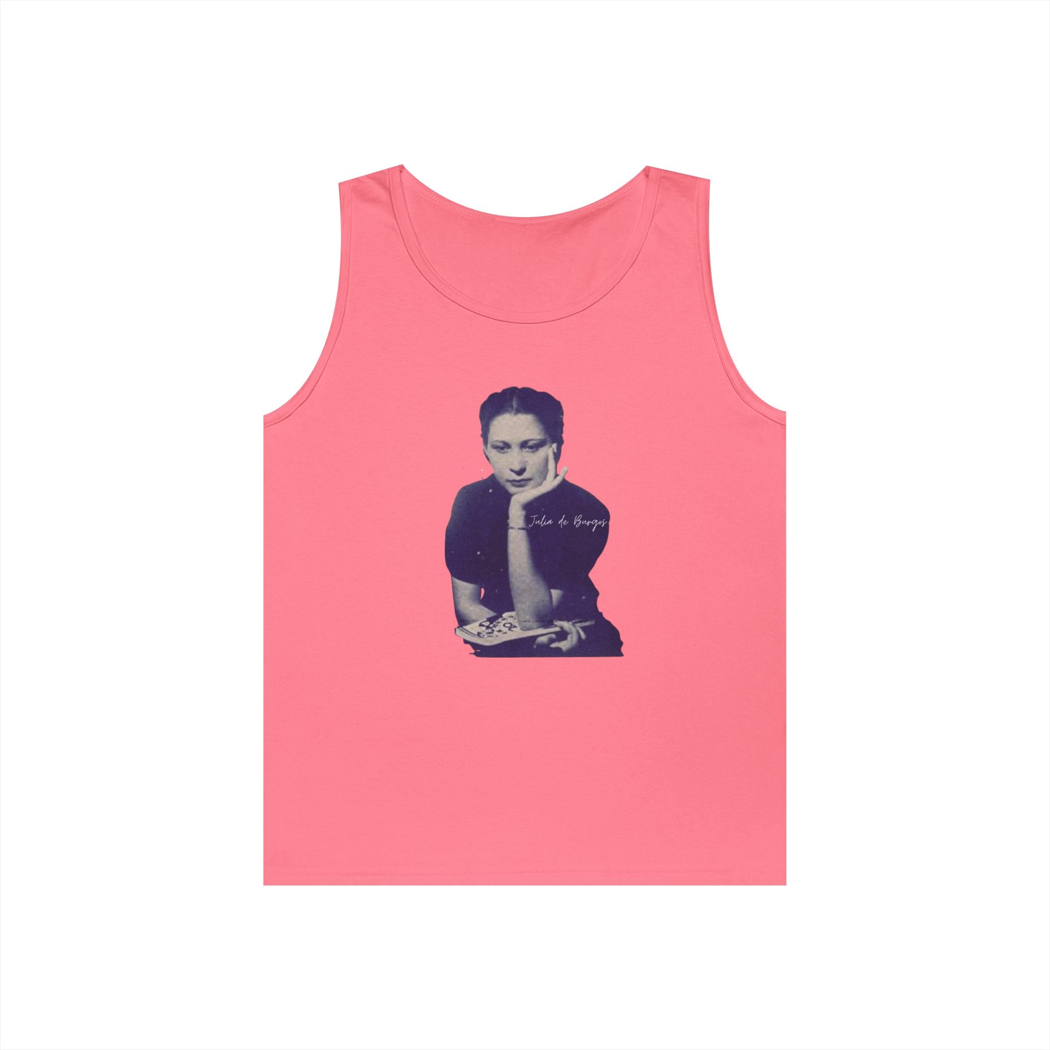 Vintage Portrait Tank Top — Minimalist Retro Photo Tee