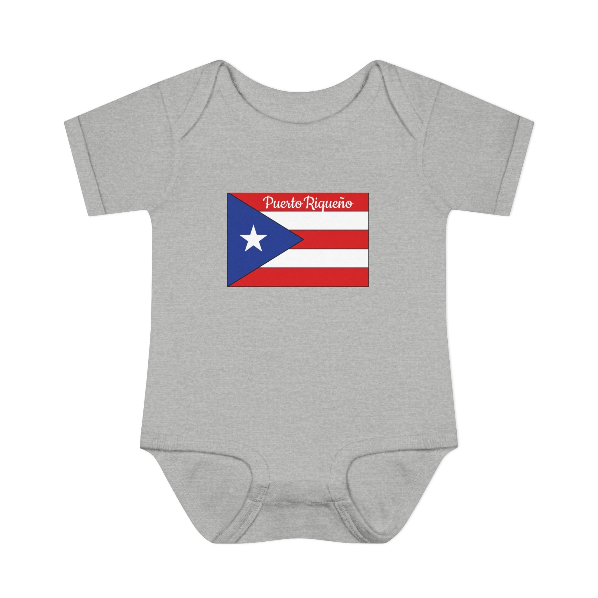 Puerto Rican Flag Baby Bodysuit - "Puerto Riqueño" Infant Onesie