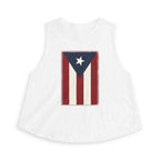 Puerto Rican Flag Crop Top — Vintage Boricua Pride Women's Tank