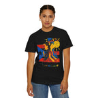 Puerto Rican Flag Art T-Shirt Julia de Burgos homenaje— "The Dua Julia" Illustrated Graphic Tee