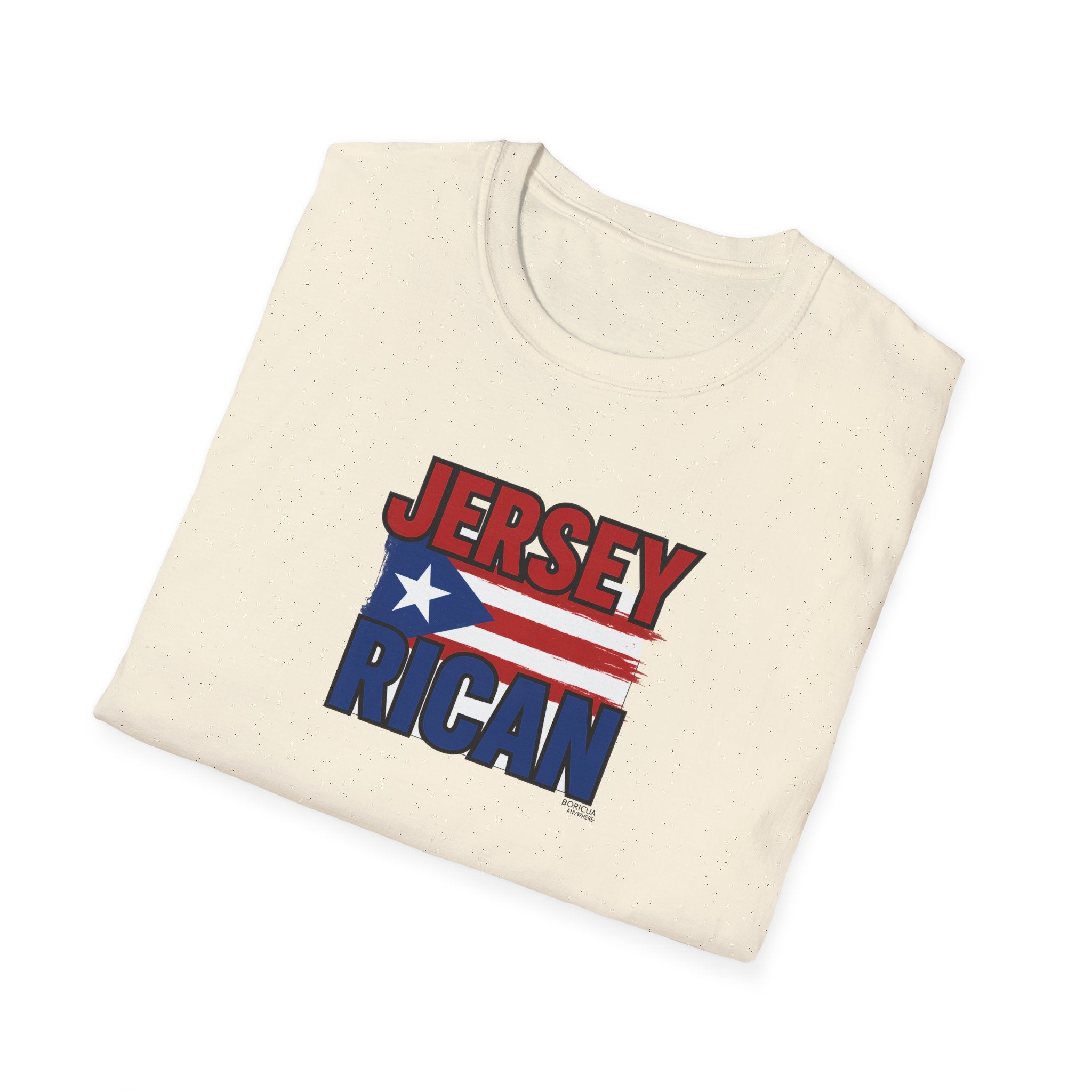 Jersey Rican T-Shirt – Puerto Rican Flag Graphic Tee for New Jersey Natives
