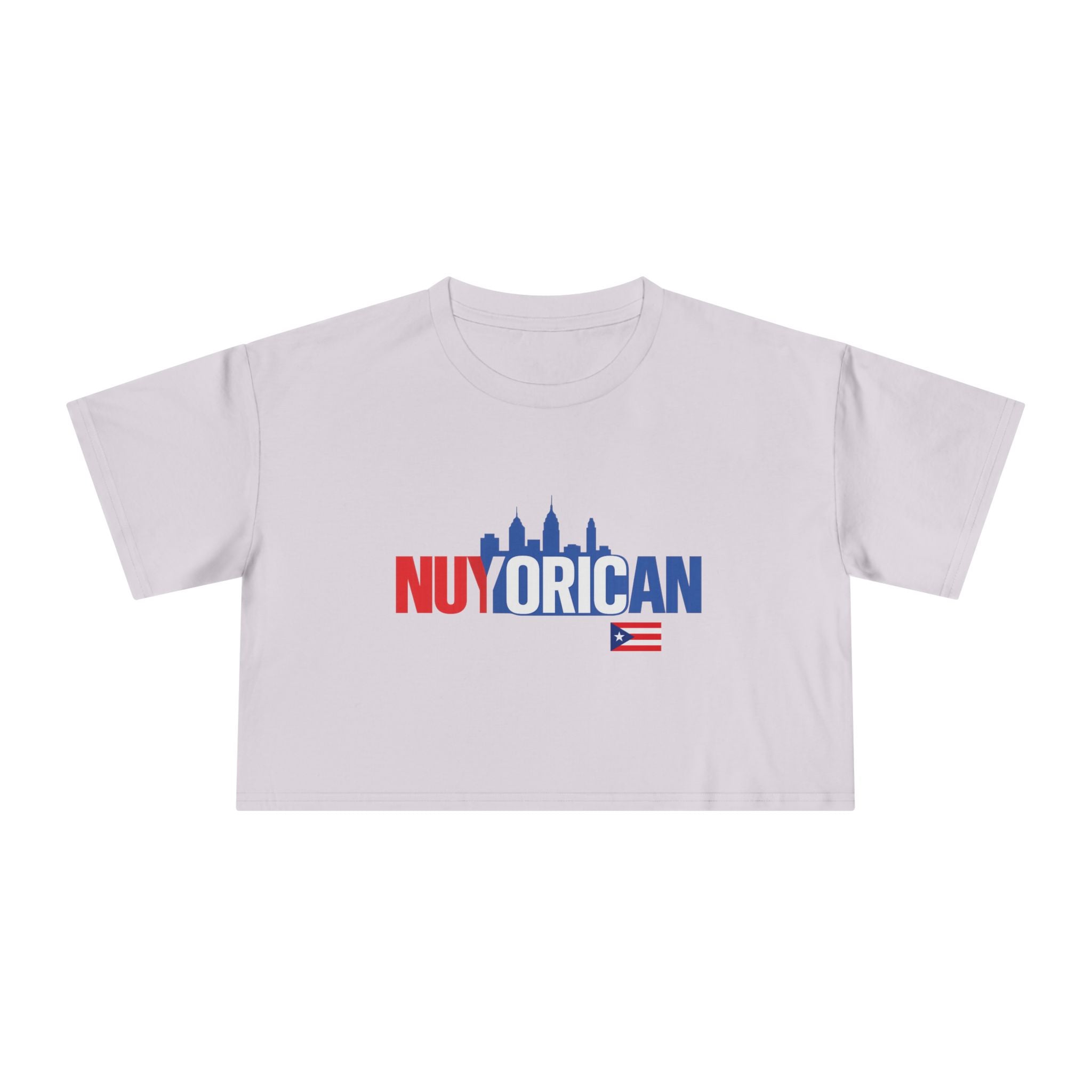 Nuyorican Crop Tee — Puerto Rican Pride NYC Skyline Graphic