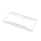 Puerto Rico Floral License Plate Frame — Colorful Boricua Flag Car Trim