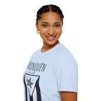 Puerto Rico Script T-Shirt — Elegant Patriotic Island Pride Tee