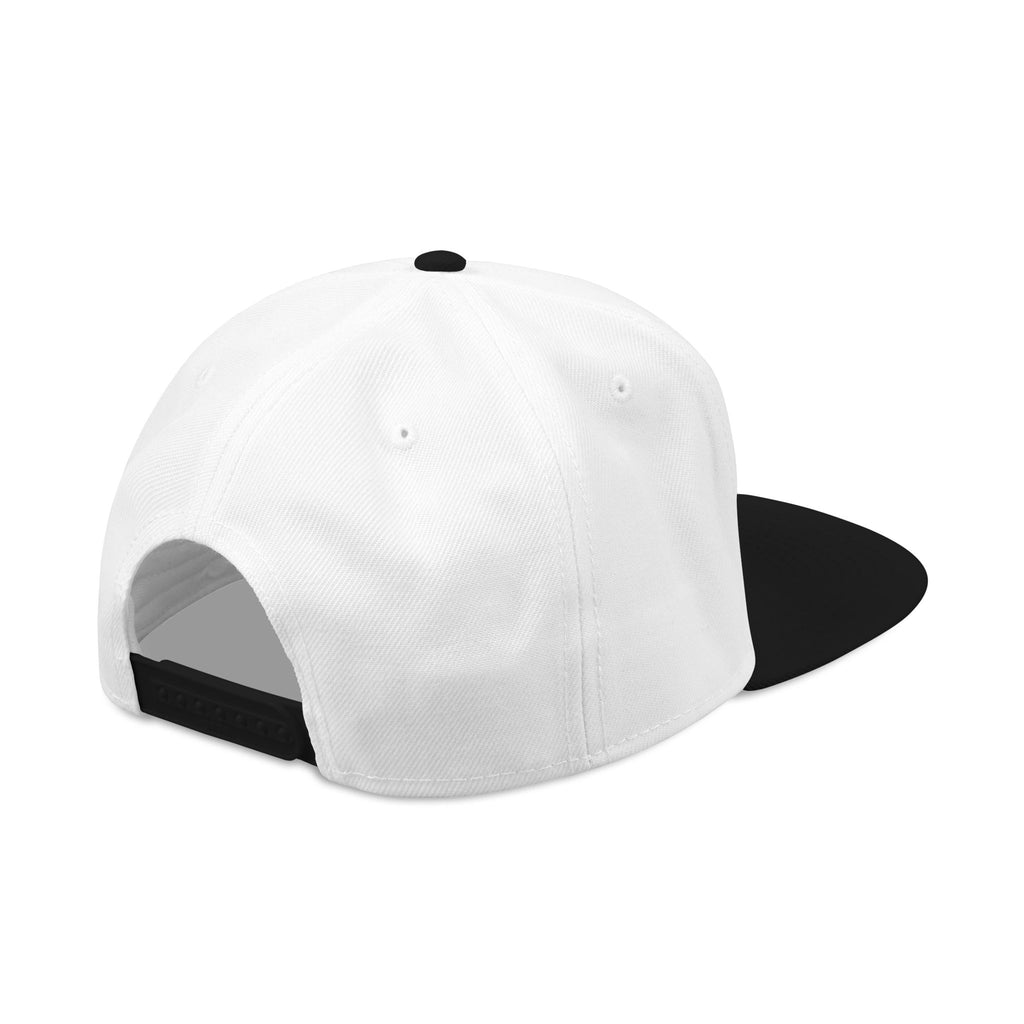 Patriotic USA Snapback Hat — Embroidered Red White & Blue Flag Lettering