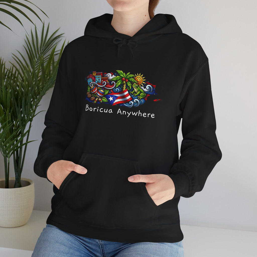 Puerto Rico Flag Hoodie – Retro Puerto Rican Pride Pullover