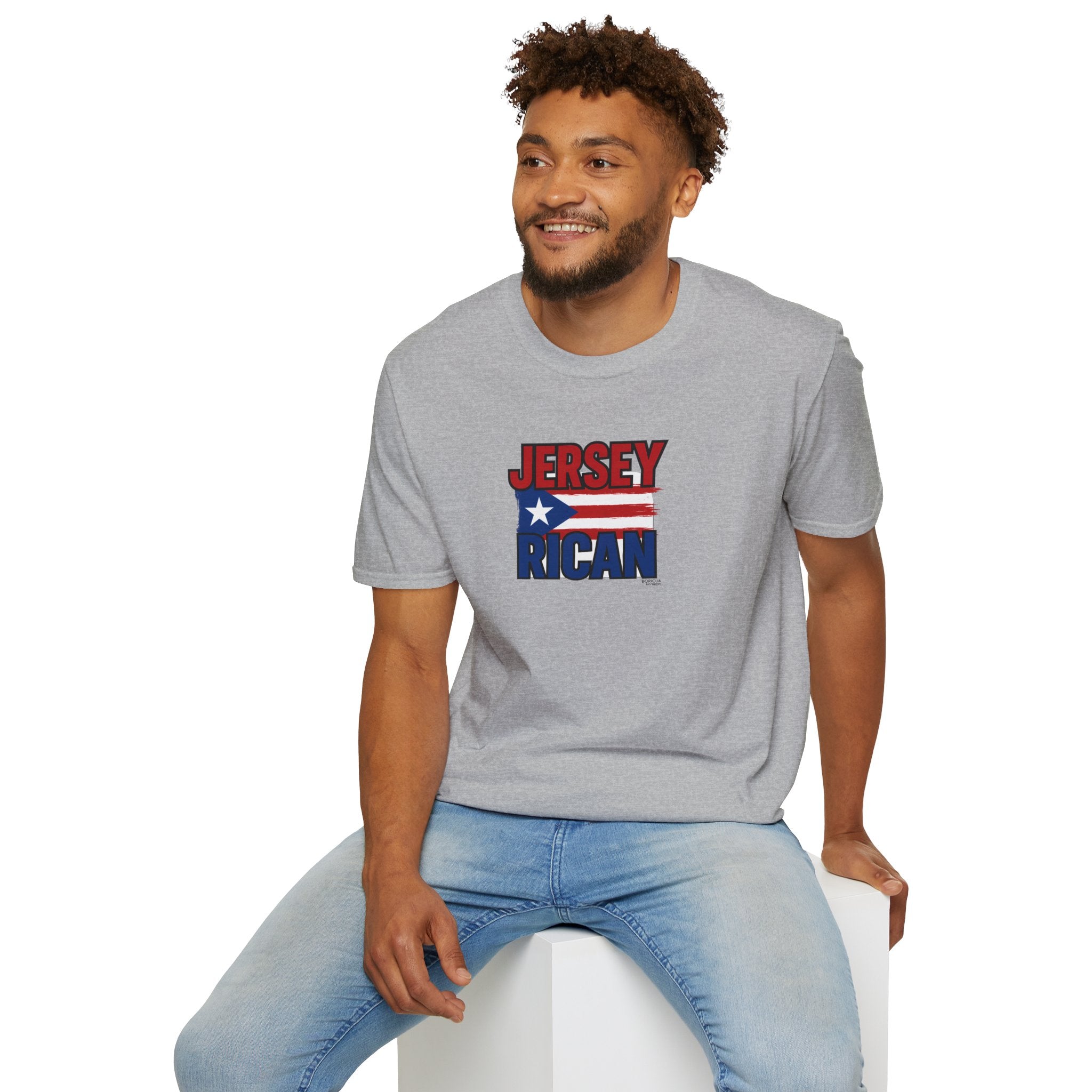 Jersey Rican T-Shirt – Puerto Rican Flag Graphic Tee for New Jersey Natives