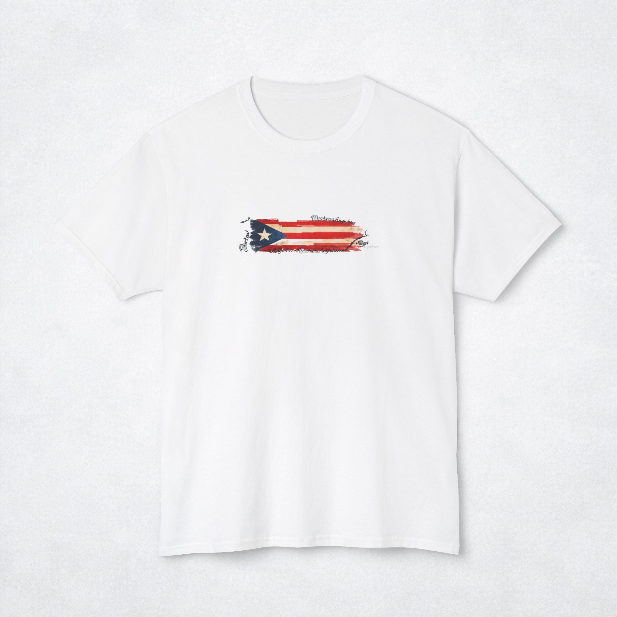 Unisex HD Cotton™ Puerto Rican Flag T-shirt Boricua Anywhere Map
