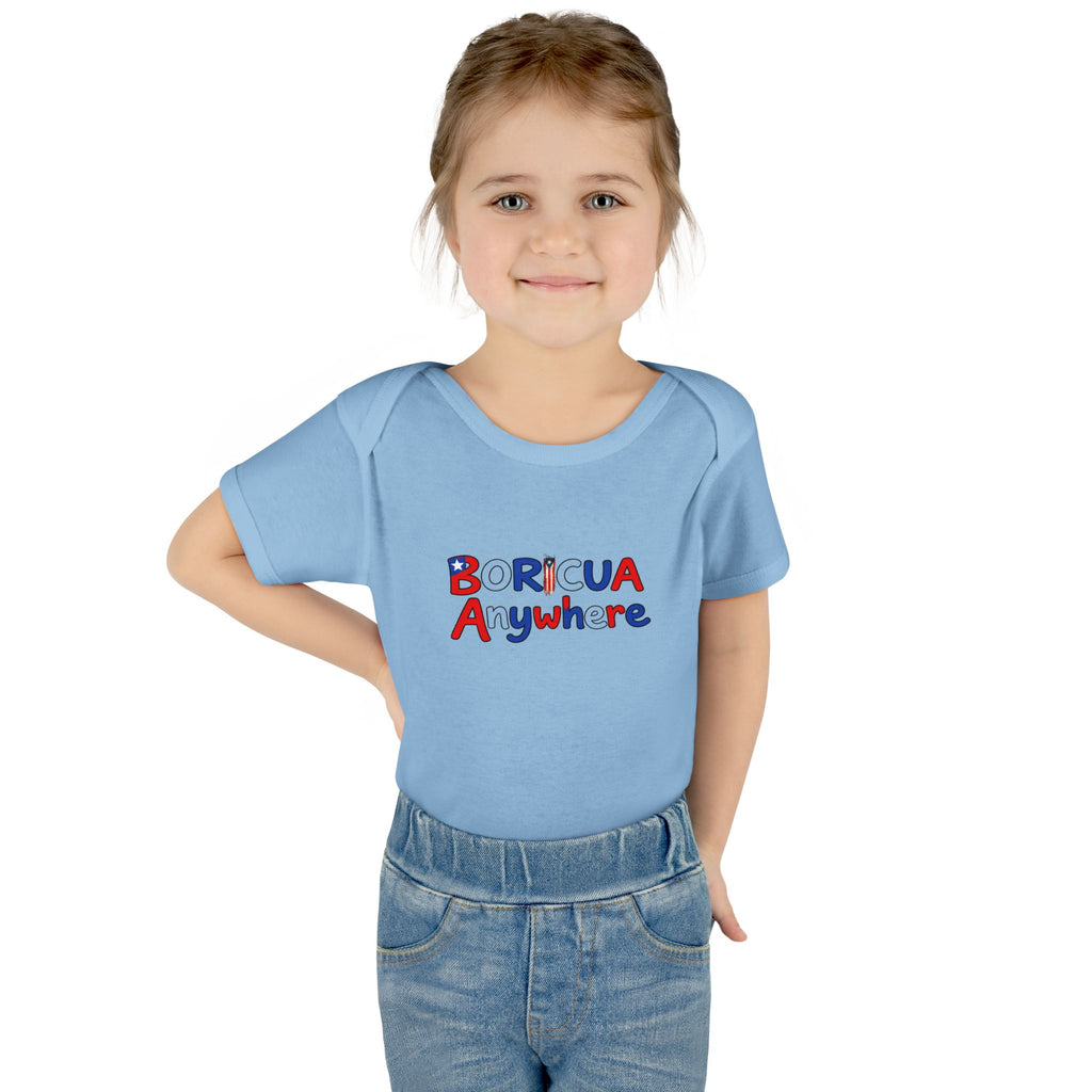 Boricua Anywhere Infant Bodysuit – Puerto Rican Pride Baby Onesie