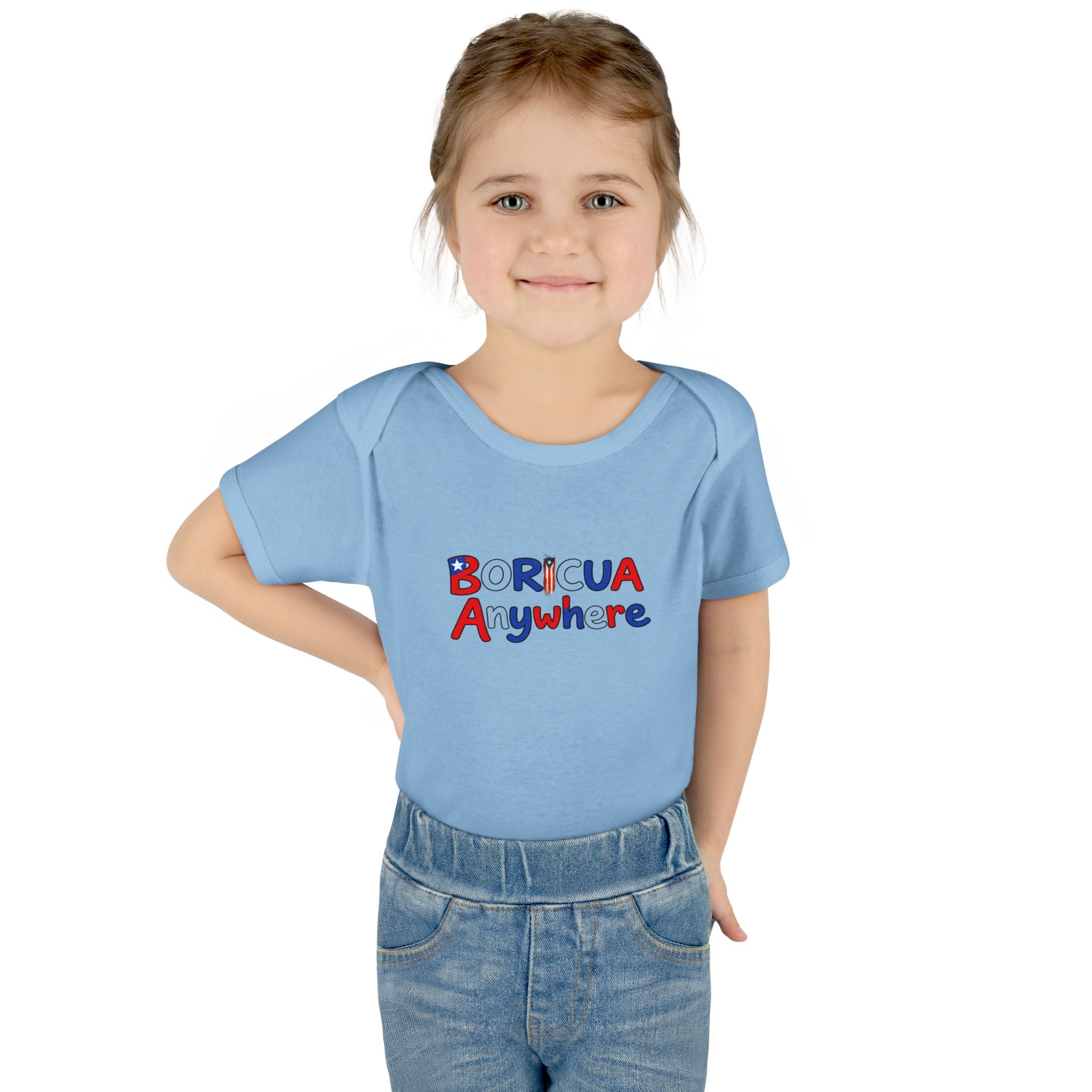 Boricua Anywhere Infant Bodysuit – Puerto Rican Pride Baby Onesie