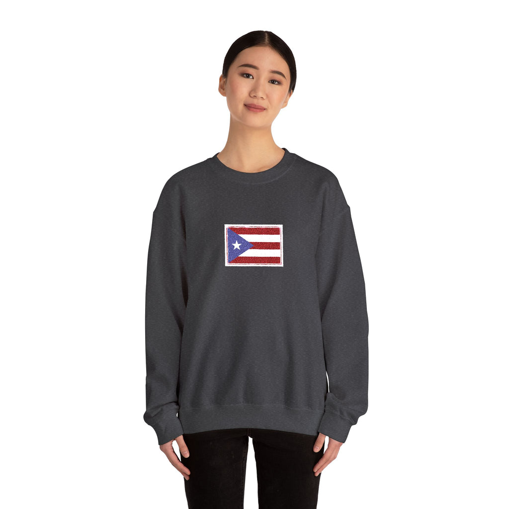 Puerto Rico Flag Graphic Crewneck Sweatshirt