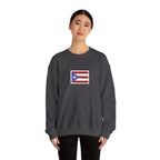 Puerto Rico Flag Graphic Crewneck Sweatshirt
