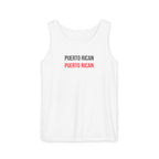 Puerto Rican Text Tank Top — "Puerto Rican" Repeated Graphic Tank
