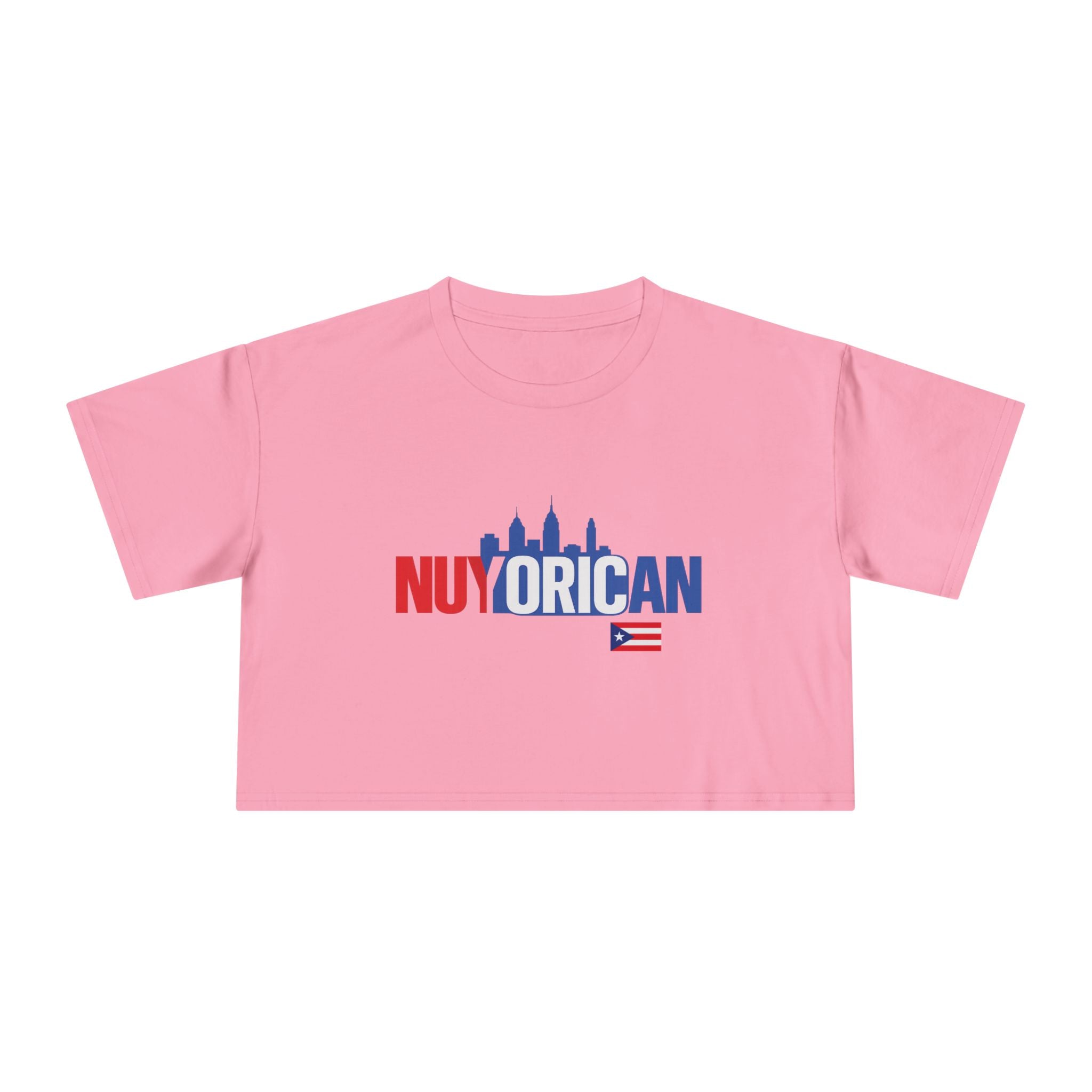 Nuyorican Crop Tee — Puerto Rican Pride NYC Skyline Graphic