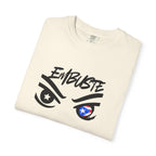 Embuste Eyes Graphic T-Shirt — Bold Script & Star-Spangled Eye Design