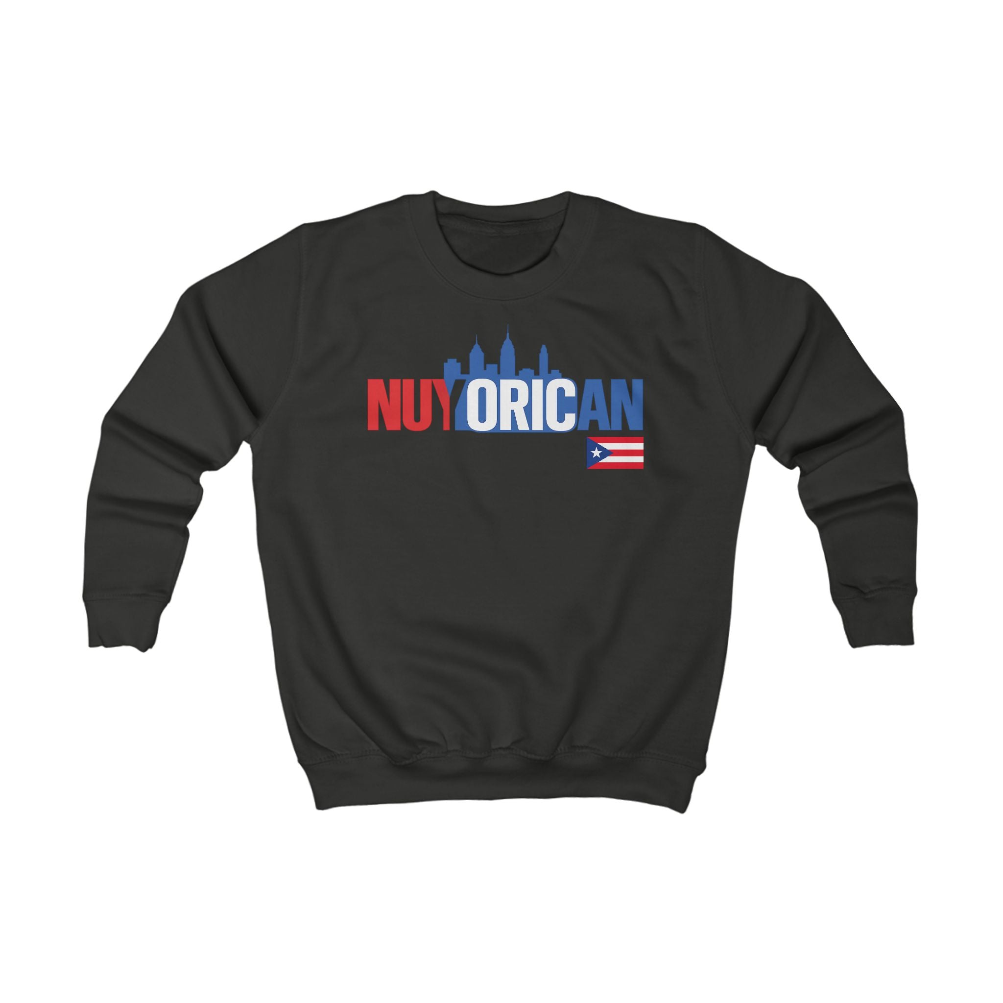 NuYorican Kids Sweatshirt – Puerto Rican NYC Skyline Pride Pullover